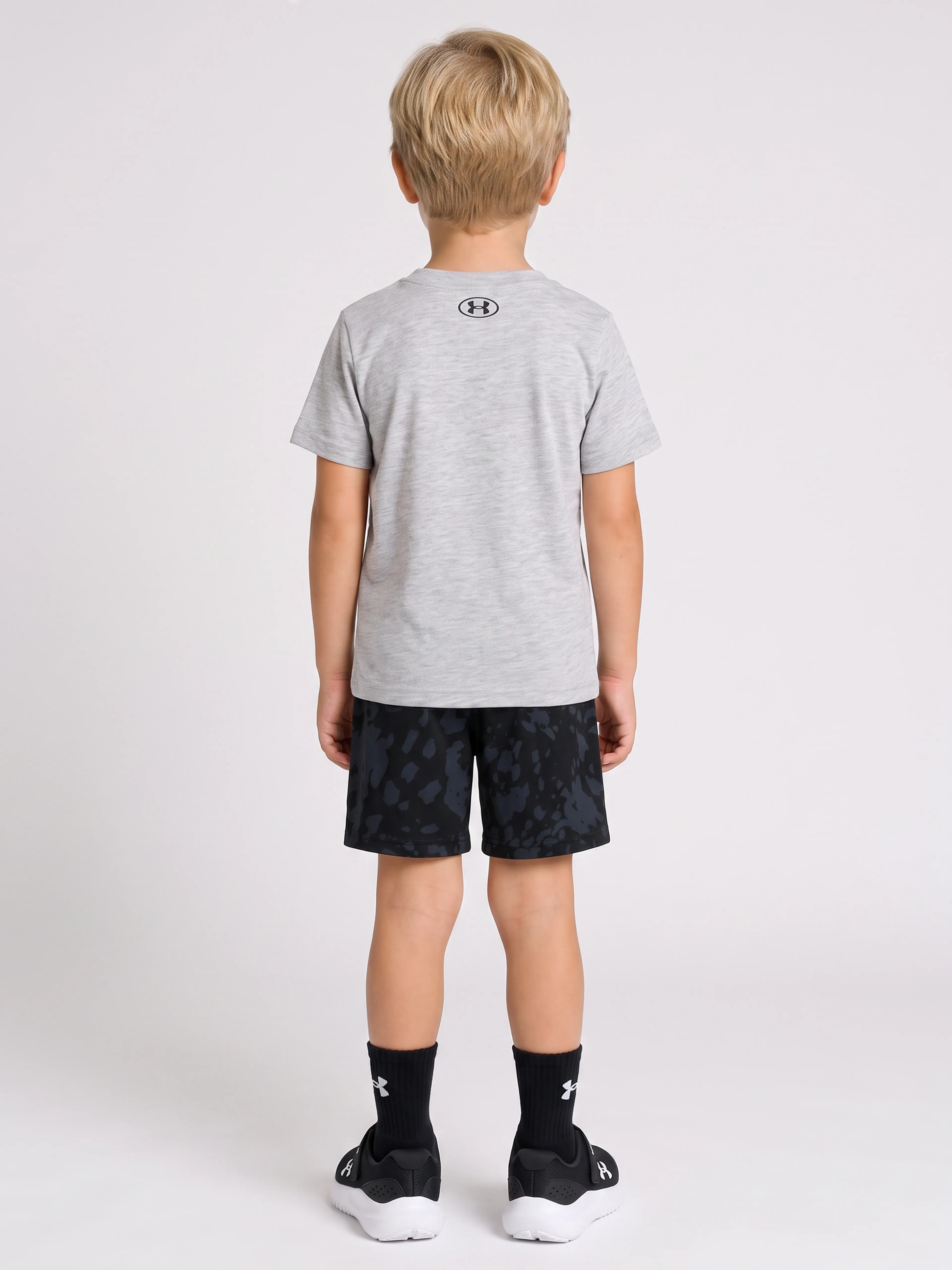 Berniuku rinkinys Under Armour UA PRINTED SS SHORT SET-GRY - 002