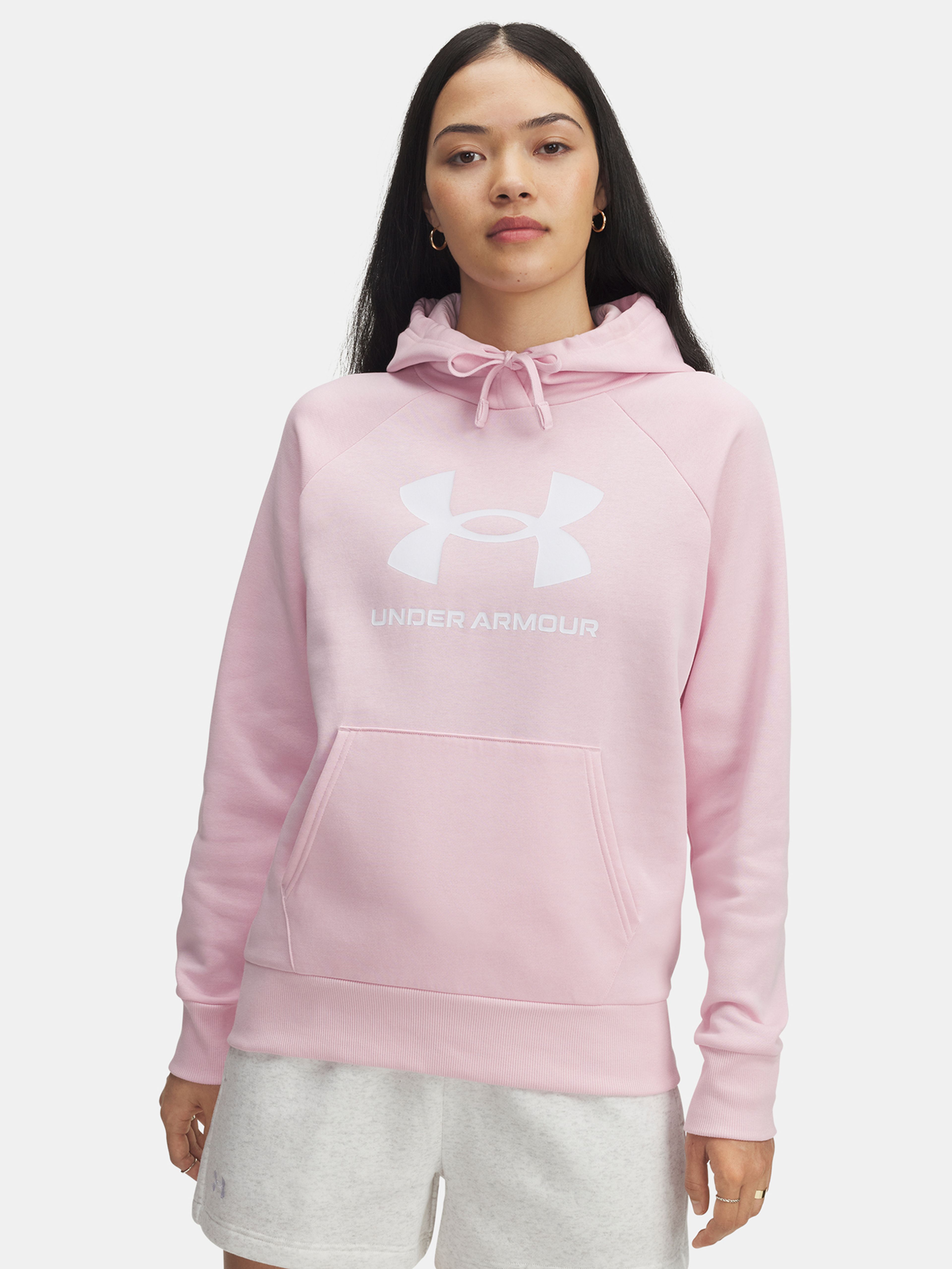 Moteriškas bliuzonas Under Armour UA Rival Fleece Big Logo HD-PNK