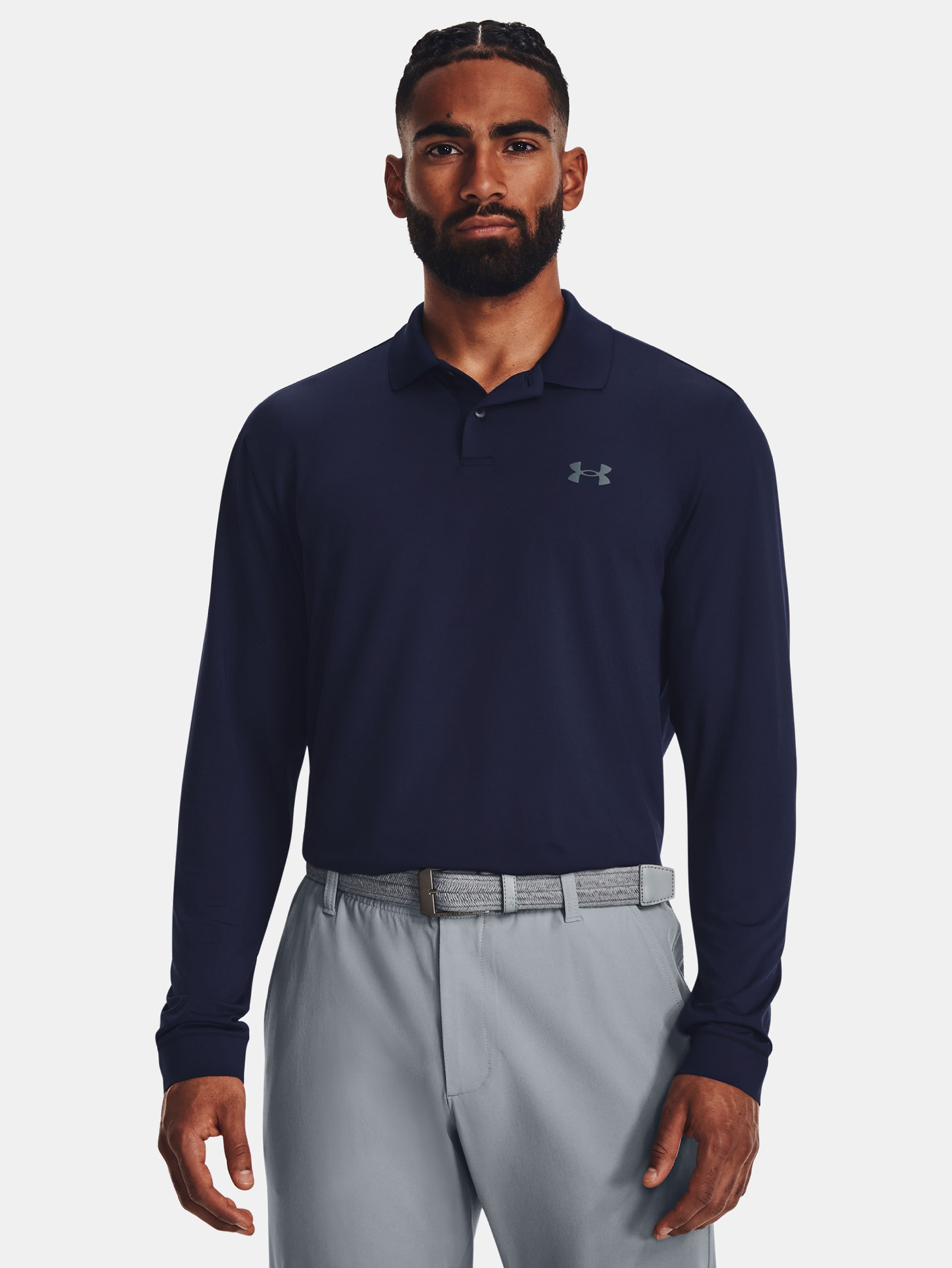 Férfi póló Under Armour UA Performance 3.0 LS Polo