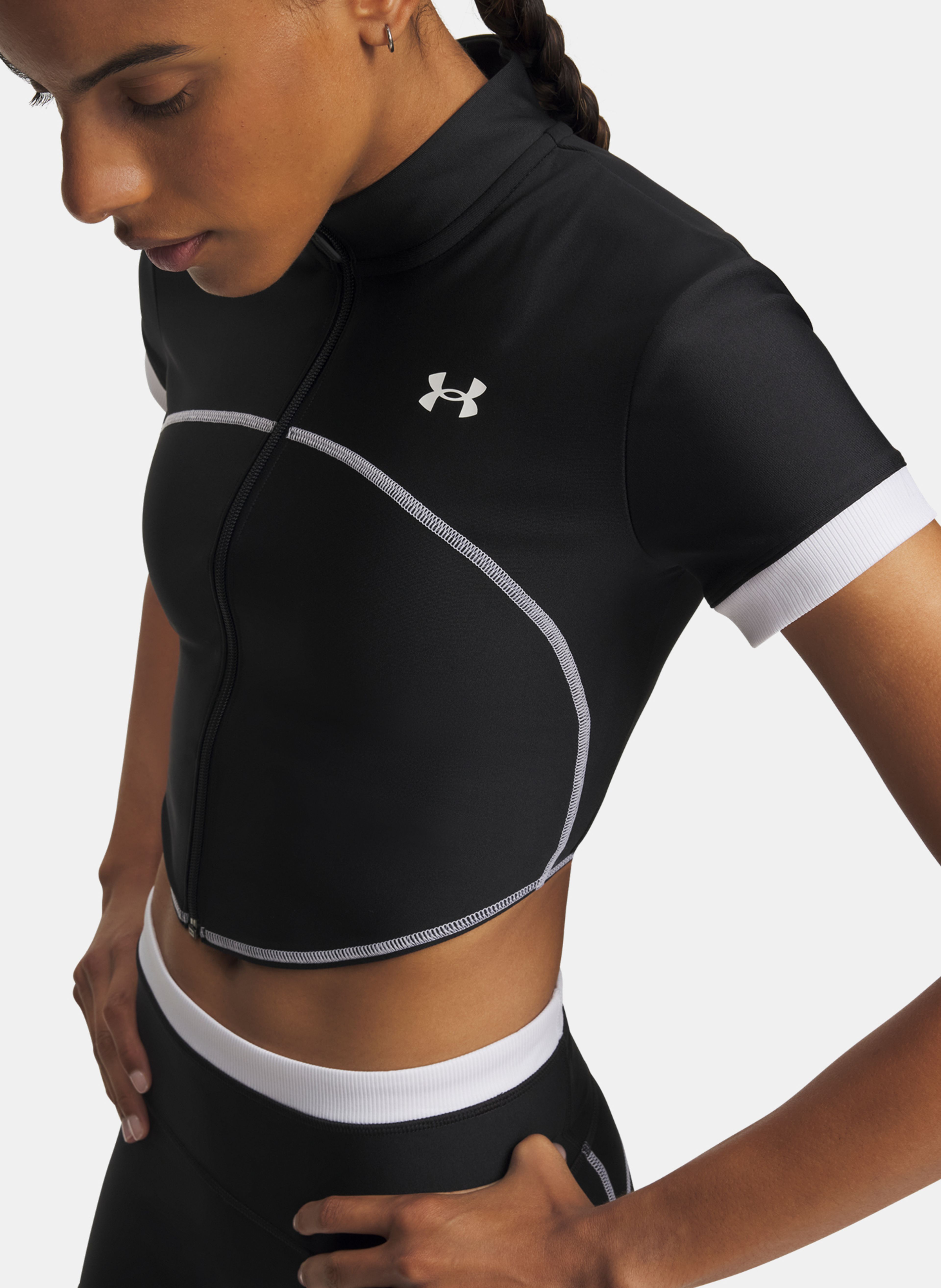 Naiste t-särk Under Armour UA HeatGear Novelty SS FZ - 003
