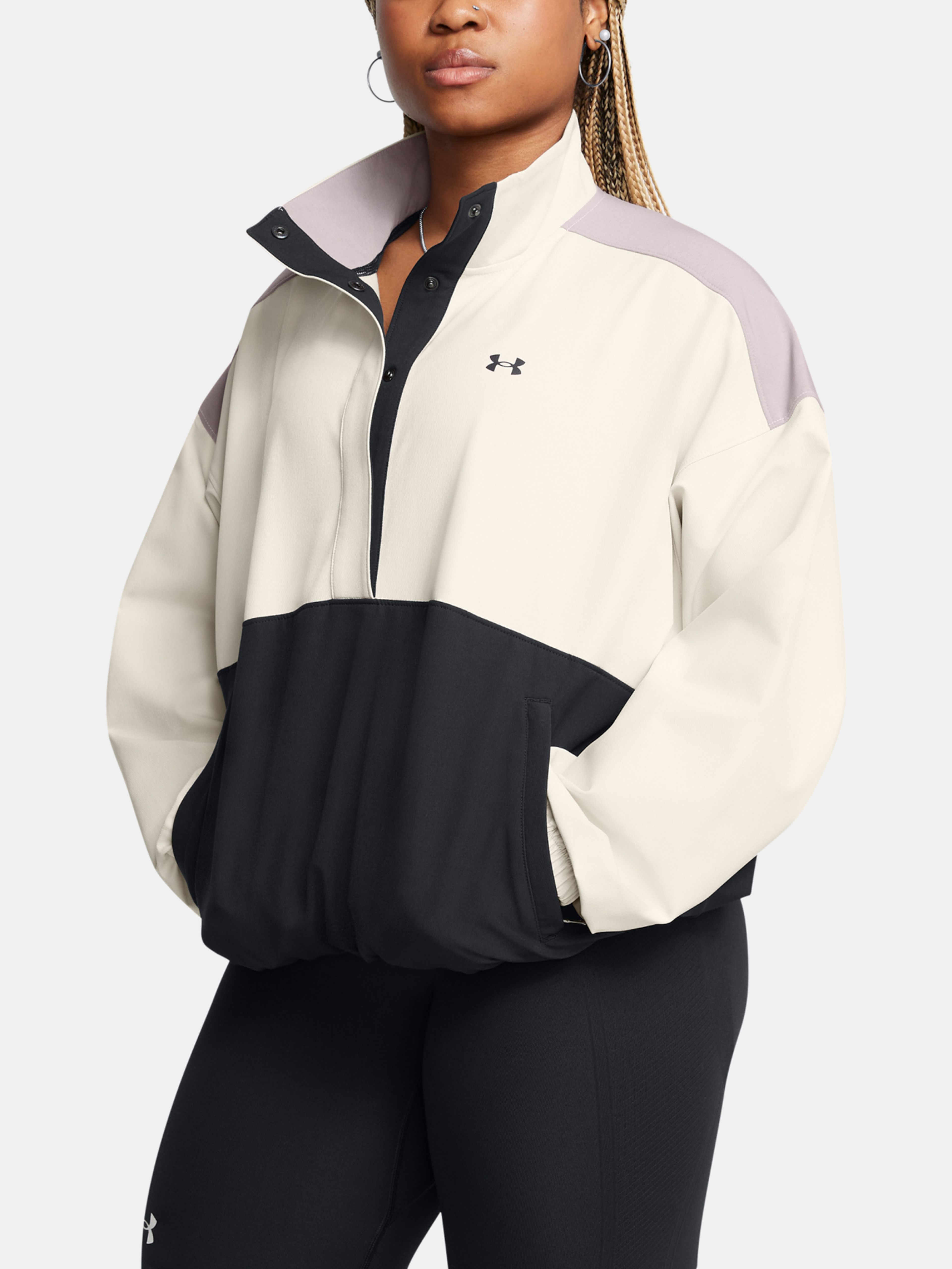 Dámská bunda Under Armour Armoursport Swoven Pullover-WHT