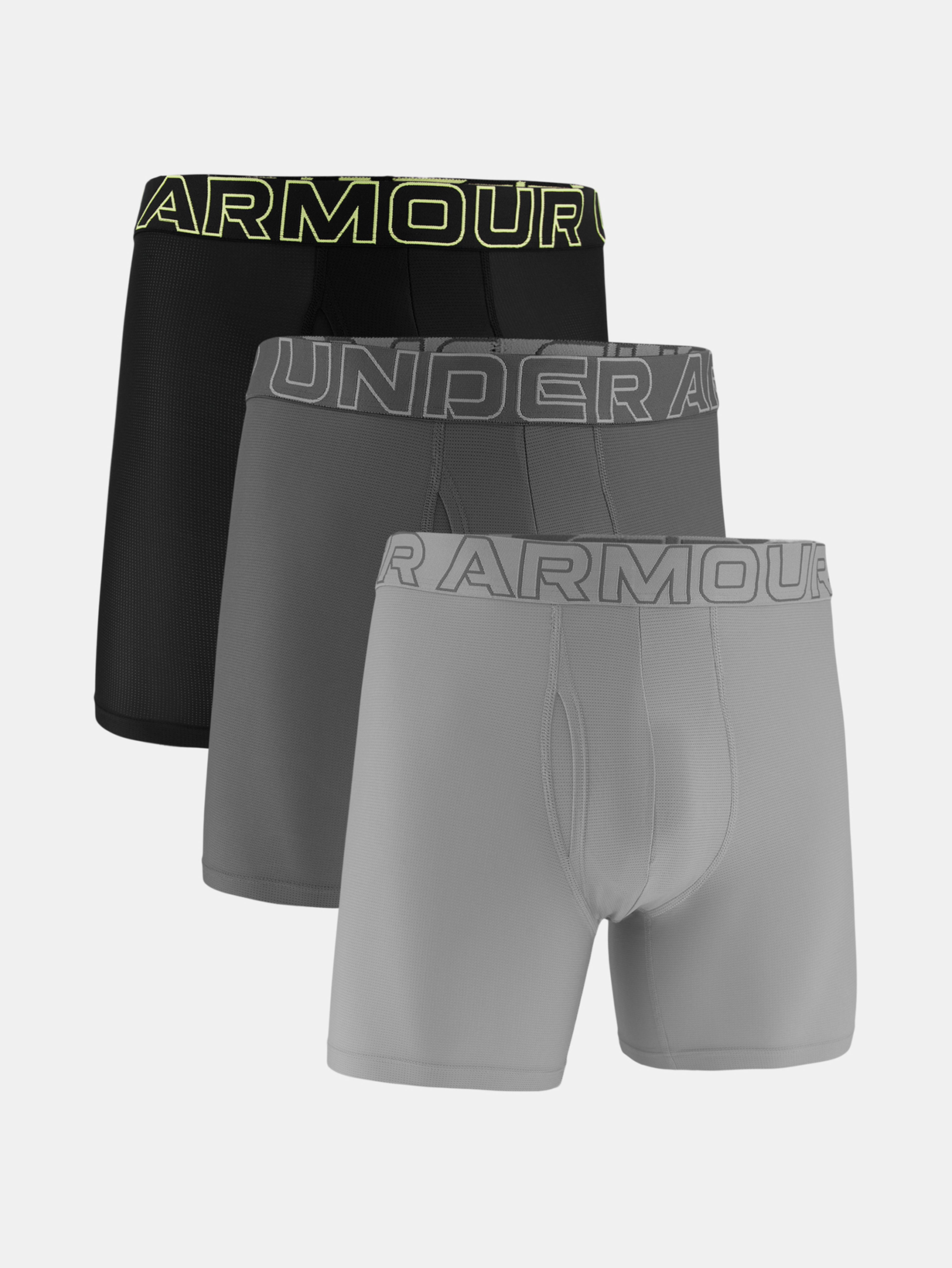 Moške bokserice  Under Armour Ua Performance Tech Mesh - Solid 6in - 3pk