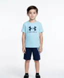 Chlapčenský set Under Armour UA TECH FADE SS SET-Modrá - 001