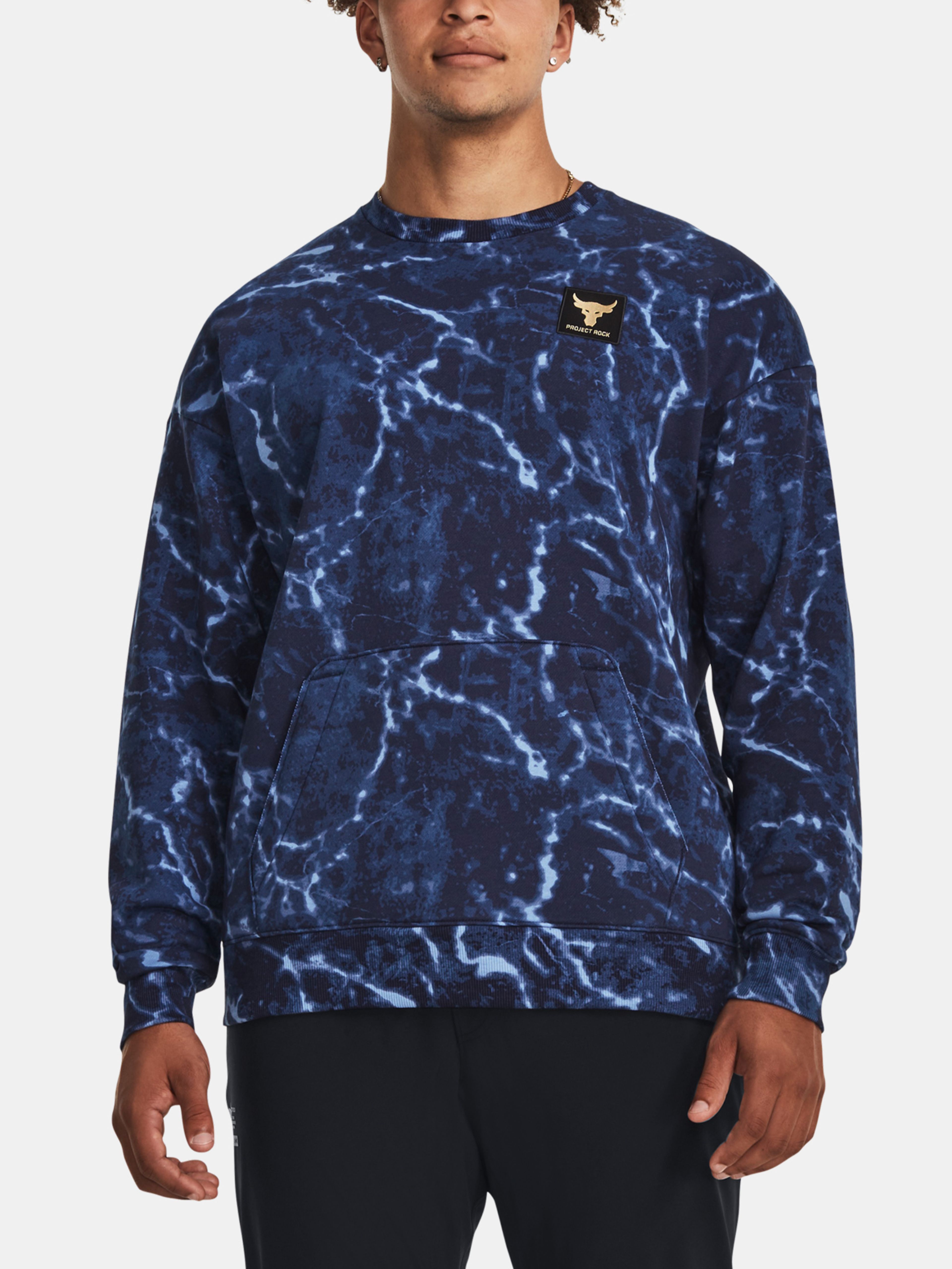 Férfi felső Under Armour Pjt Rock Rival Fleece Crew