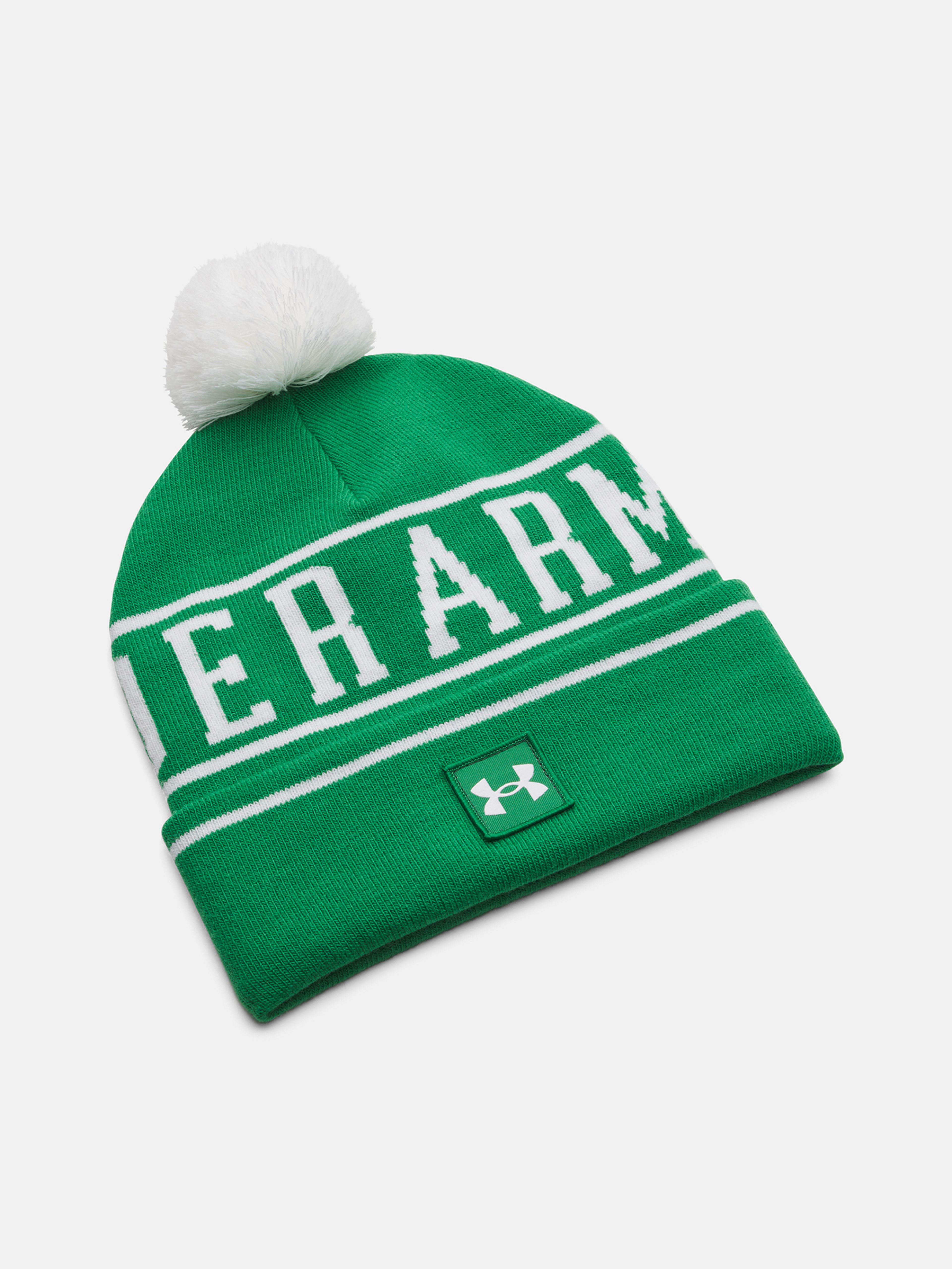 Férfi sapka Under Armour M Halftime Pom Beanie-GRN
