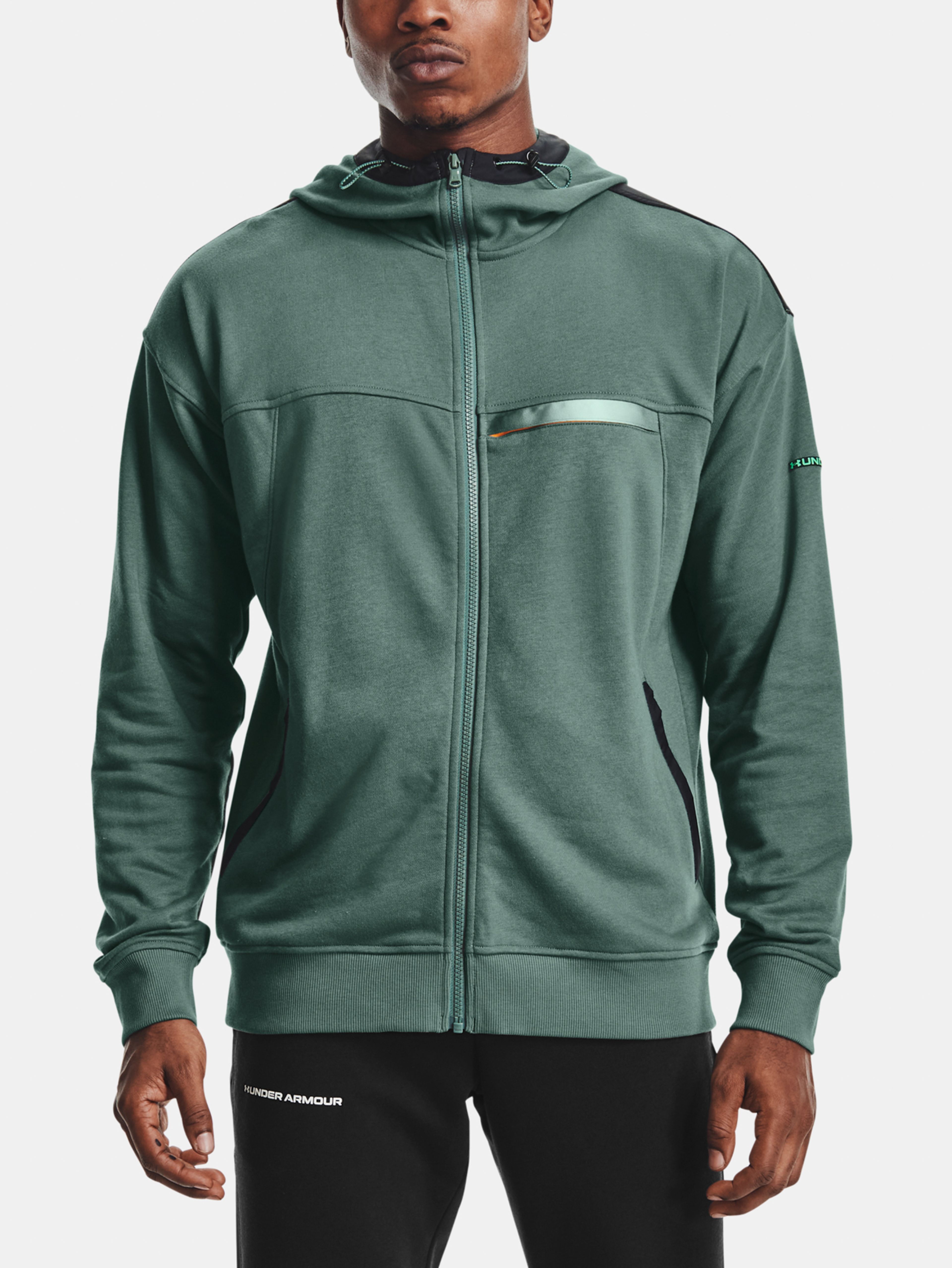 Férfi felső Under Armour RIVAL TERRY AMP FZ HD