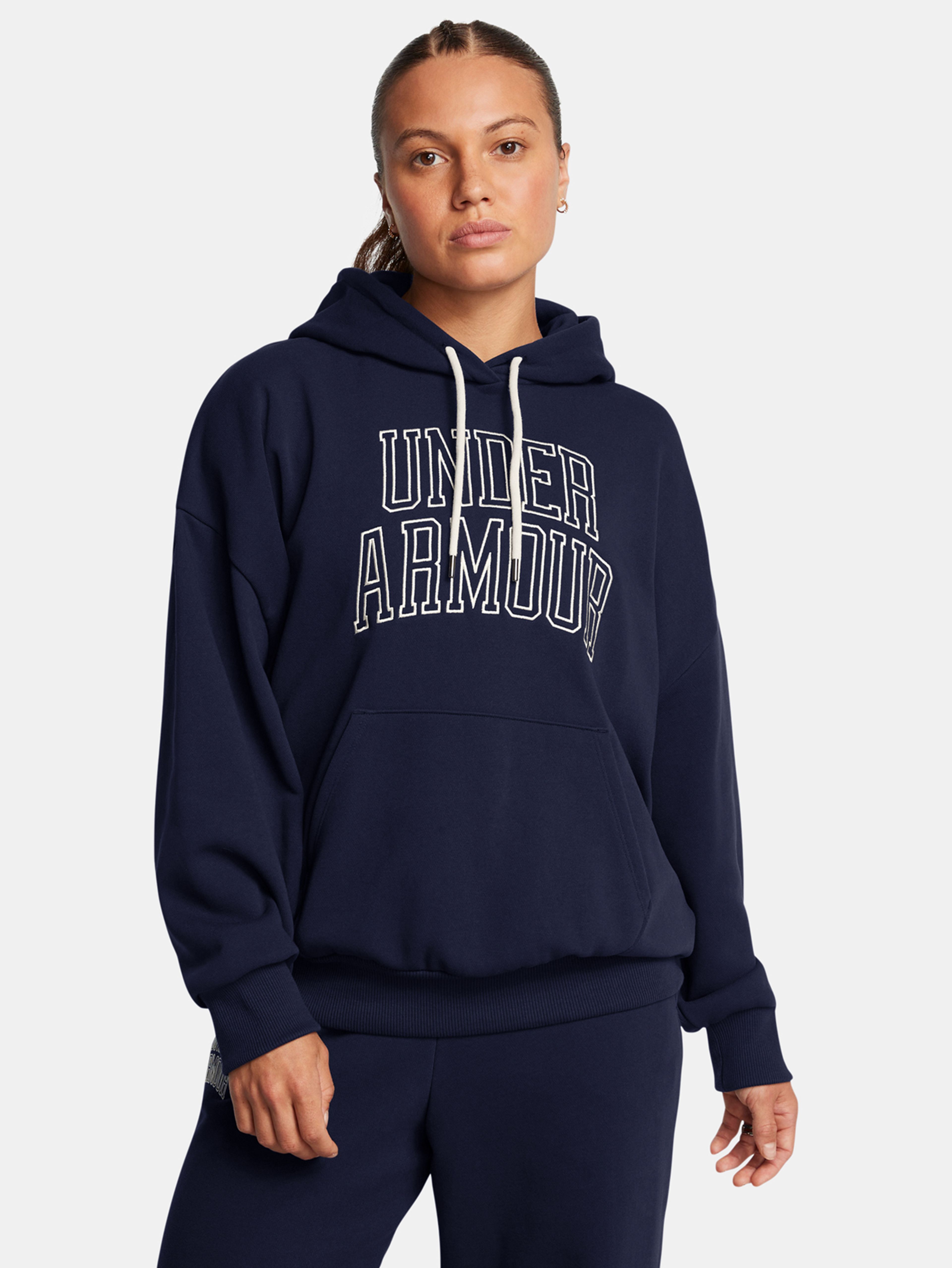 Női felső Under Armour UA Icon HWT Terry OS Hdy-BLU