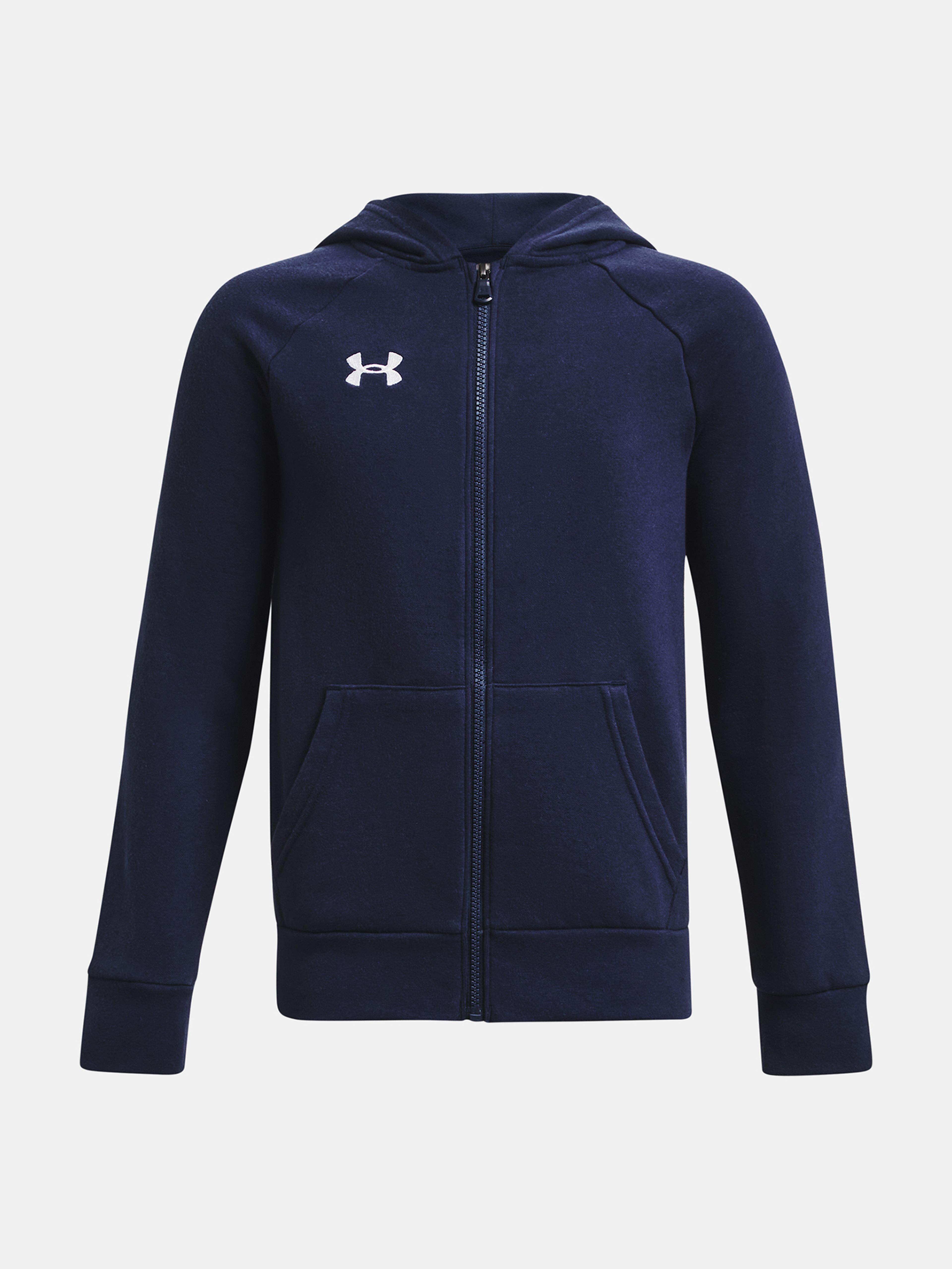 Deški pulover Under Armour UA Rival Fleece FZ Hoodie-BLU