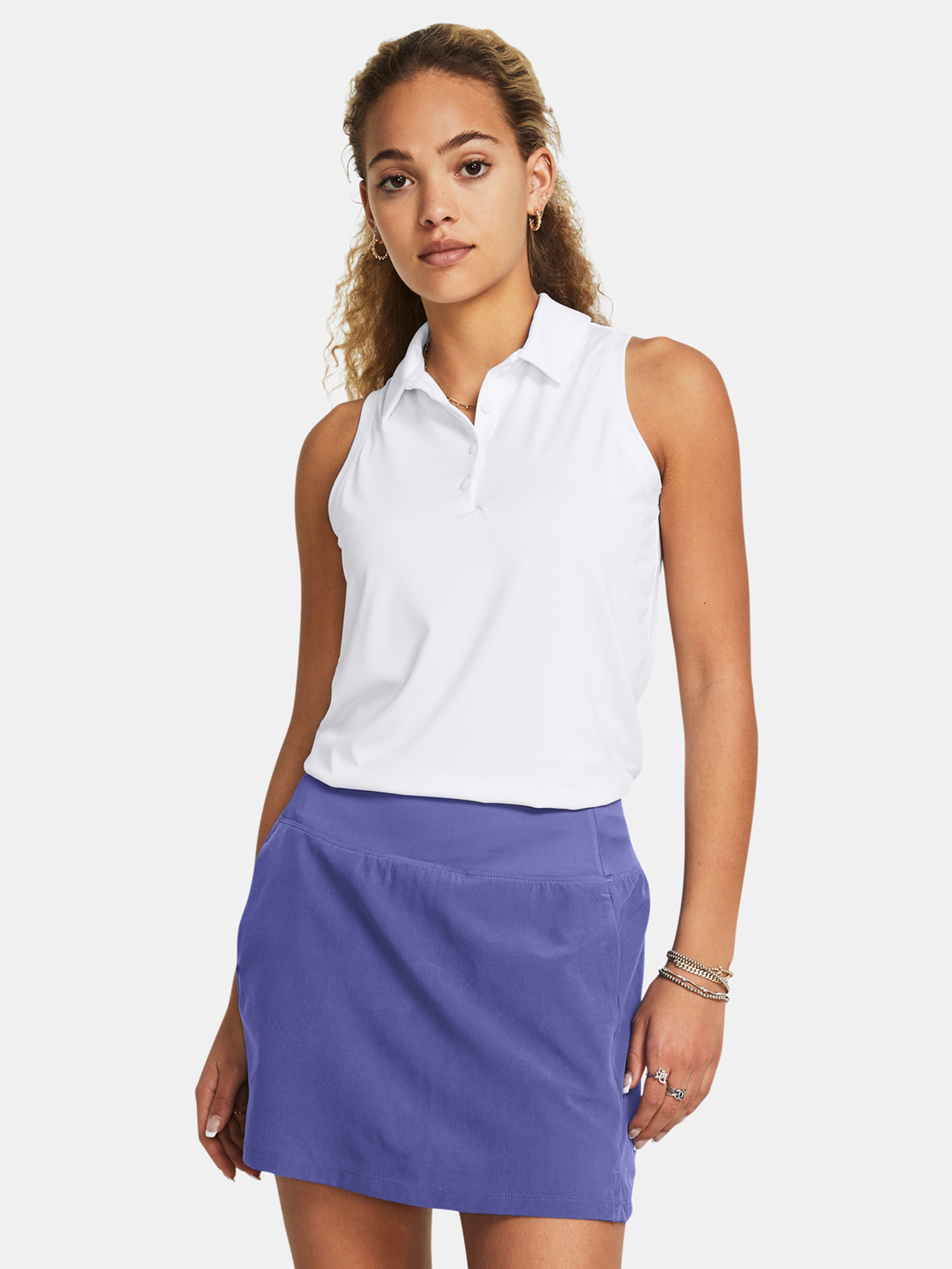 Női atlétatrikó Under Armour UA Playoff SL Polo-WHT