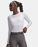Naiste t-särk Under Armour UA HG Authentics Comp LS-Valge - 001