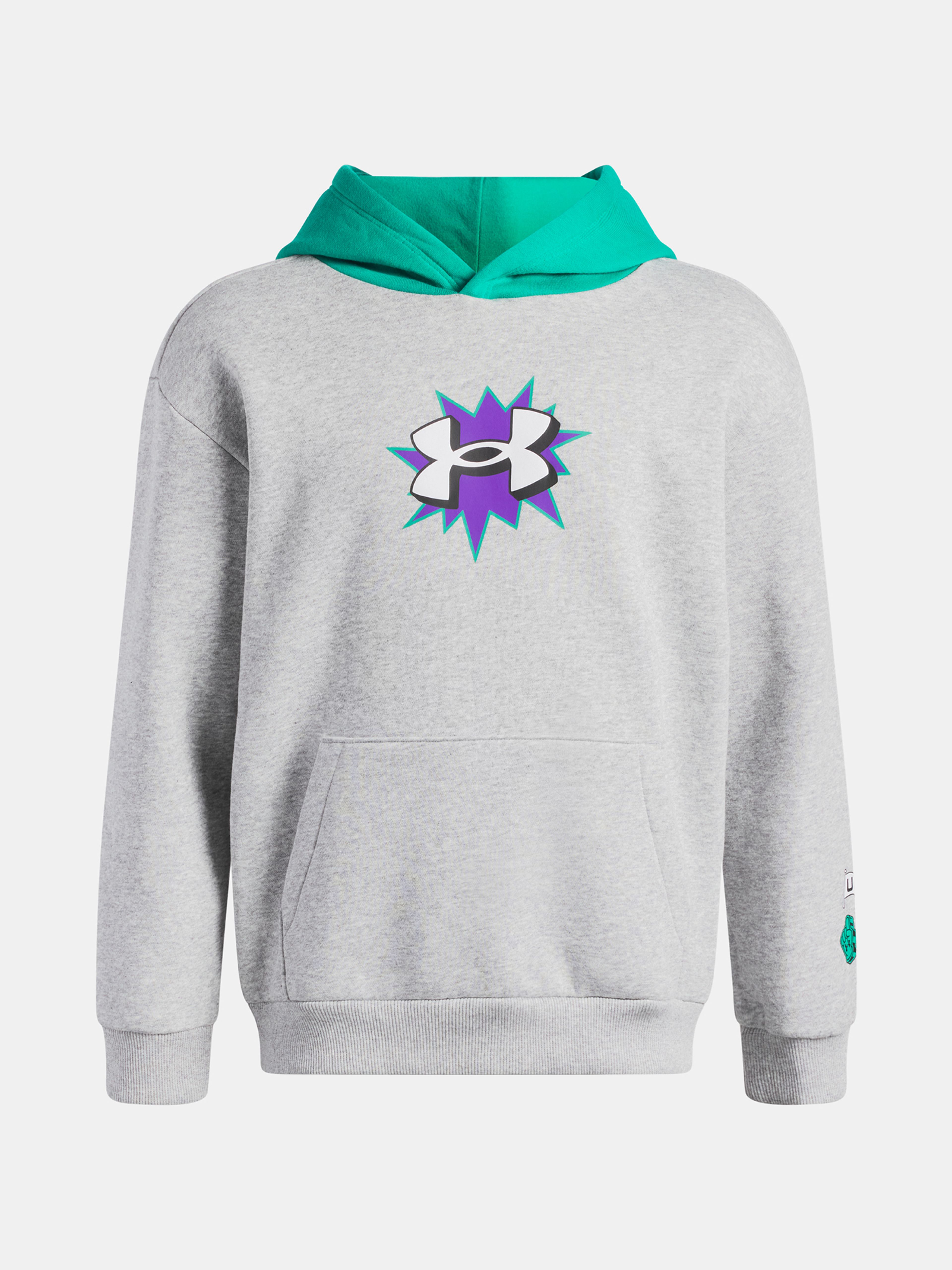 Chlapecká mikina Under Armour UA B RIVAL FLC GRAPHICS HD - 003