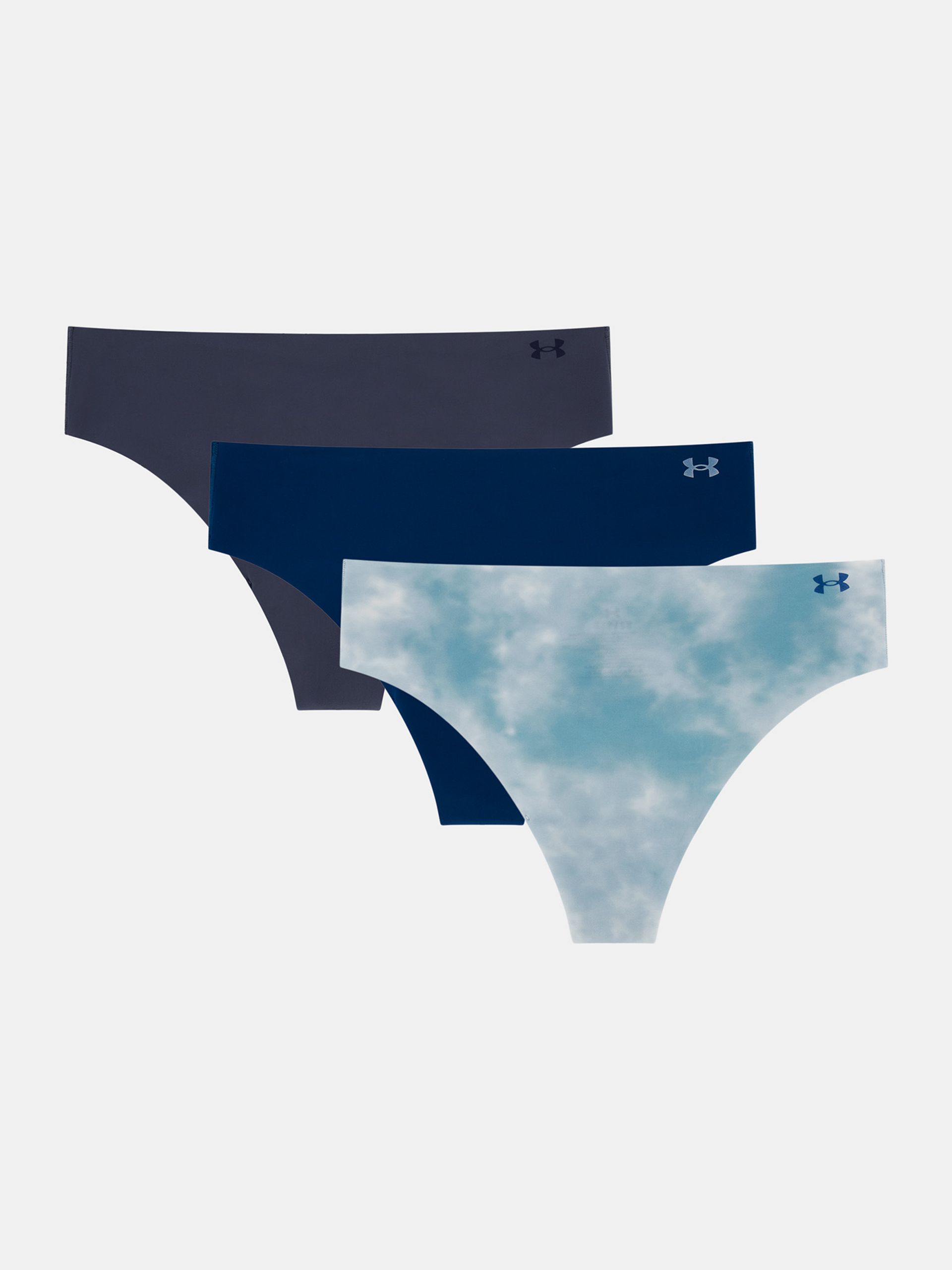 Sieviešu tangas Under Armour UA Pure Stretch No Show Thong -Print - 3pk - 001