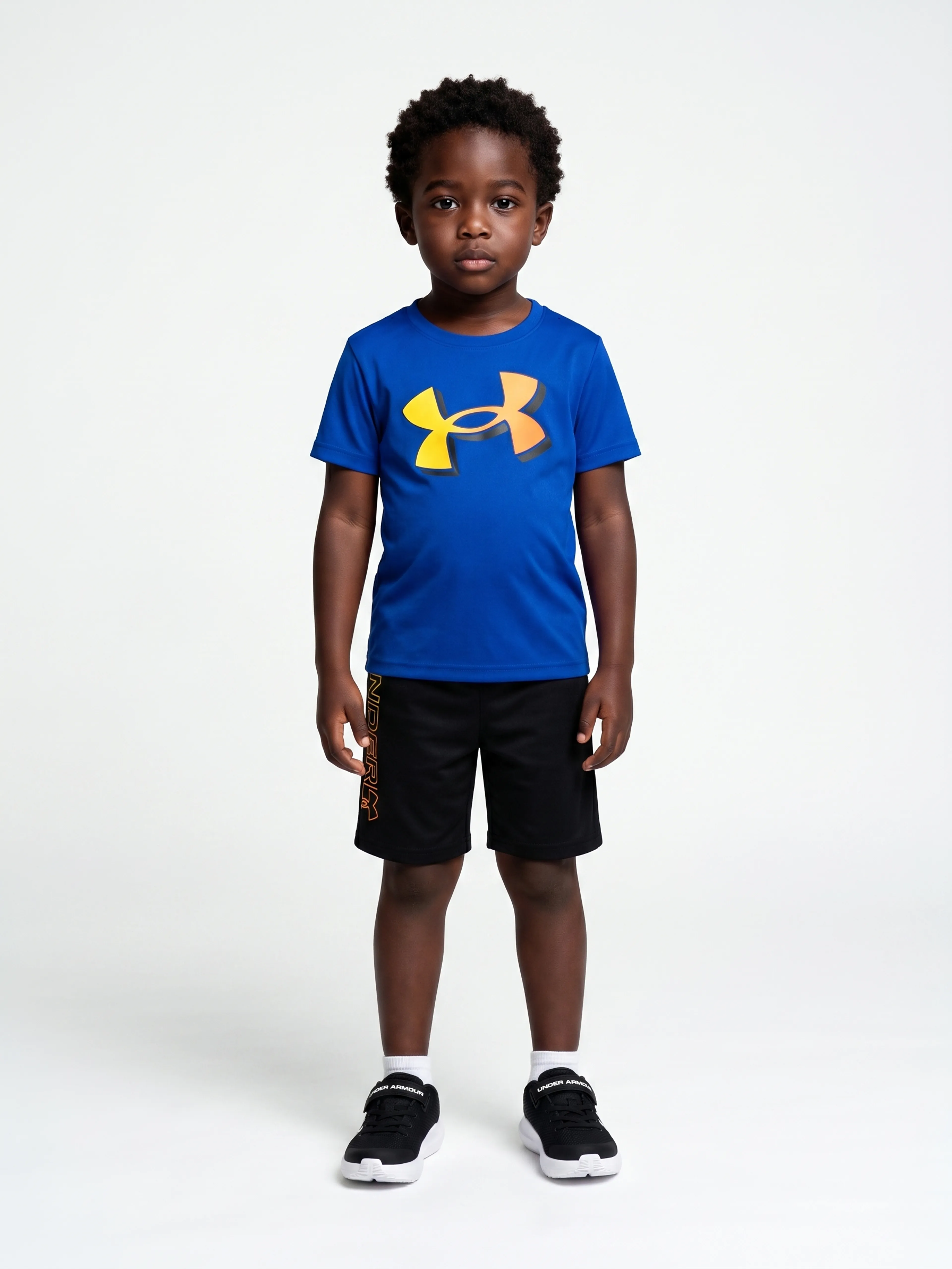 Chlapčenský set Under Armour UA GRADIENT LOGO SS SET-ROY - 001