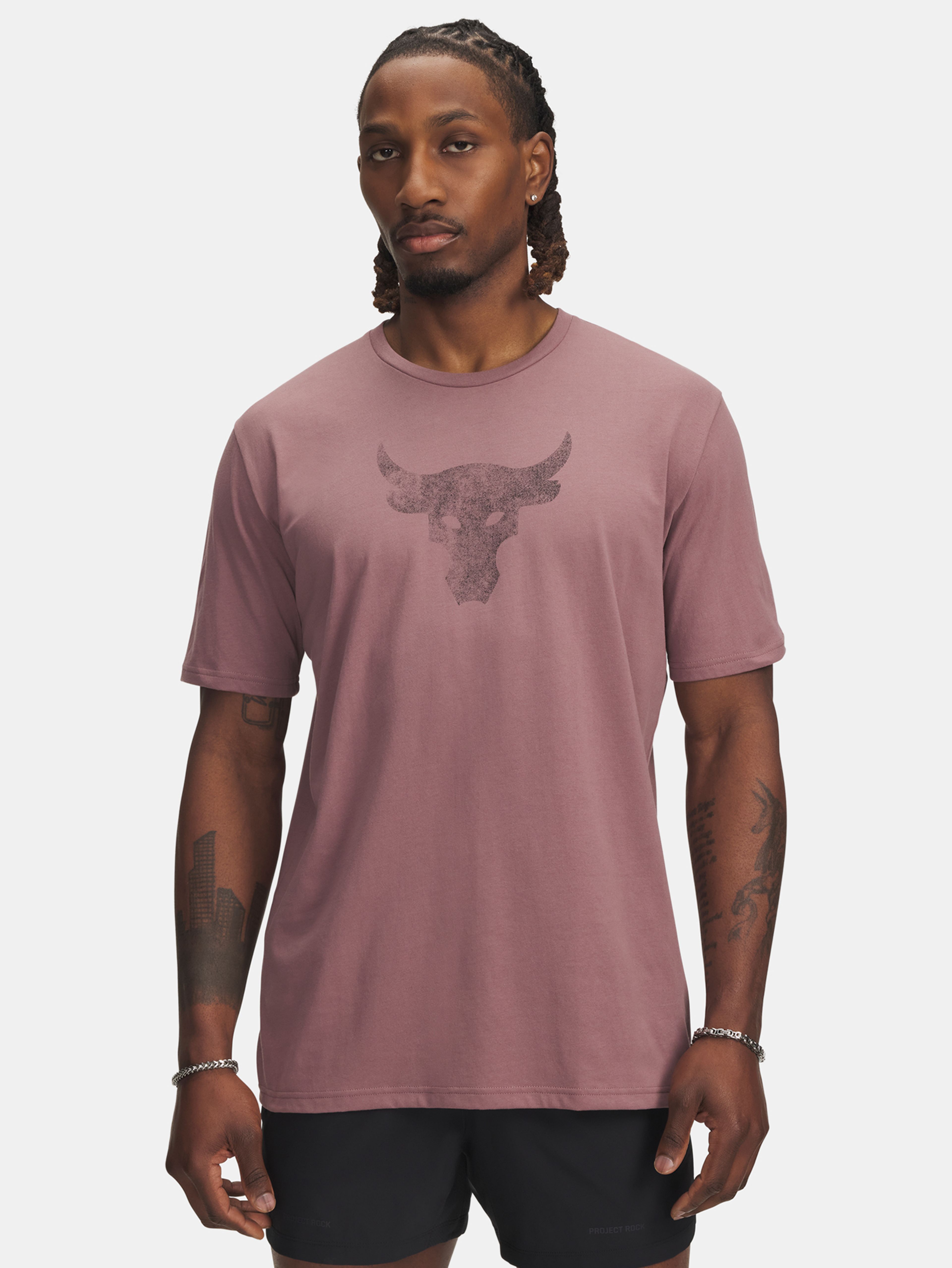 Férfi póló Under Armour UA Pjt Rck Brahma Bull SS-MRN