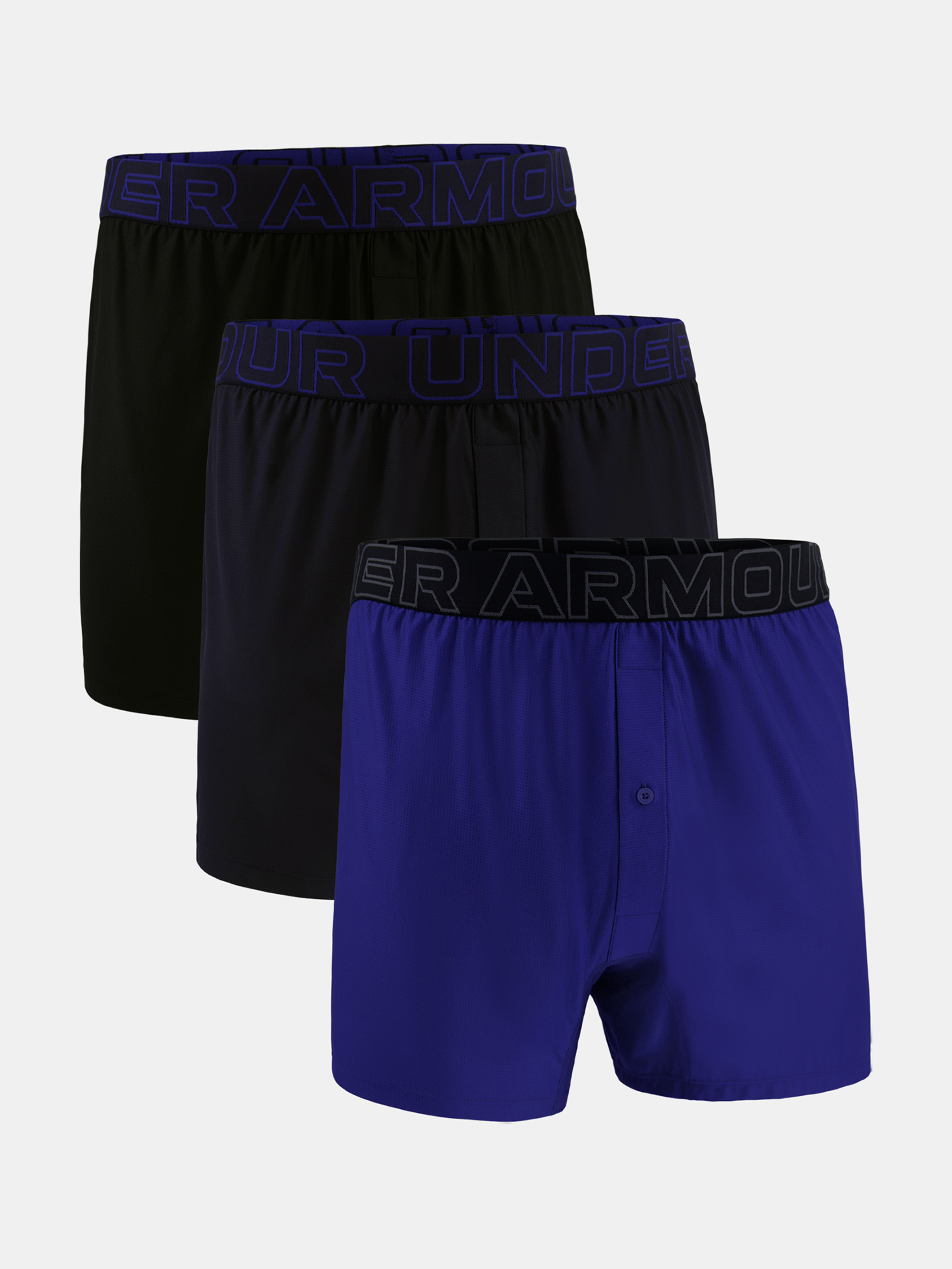Pánské boxerky Under Armour M UA Lounge Tech Mesh Boxer 6in-3pk