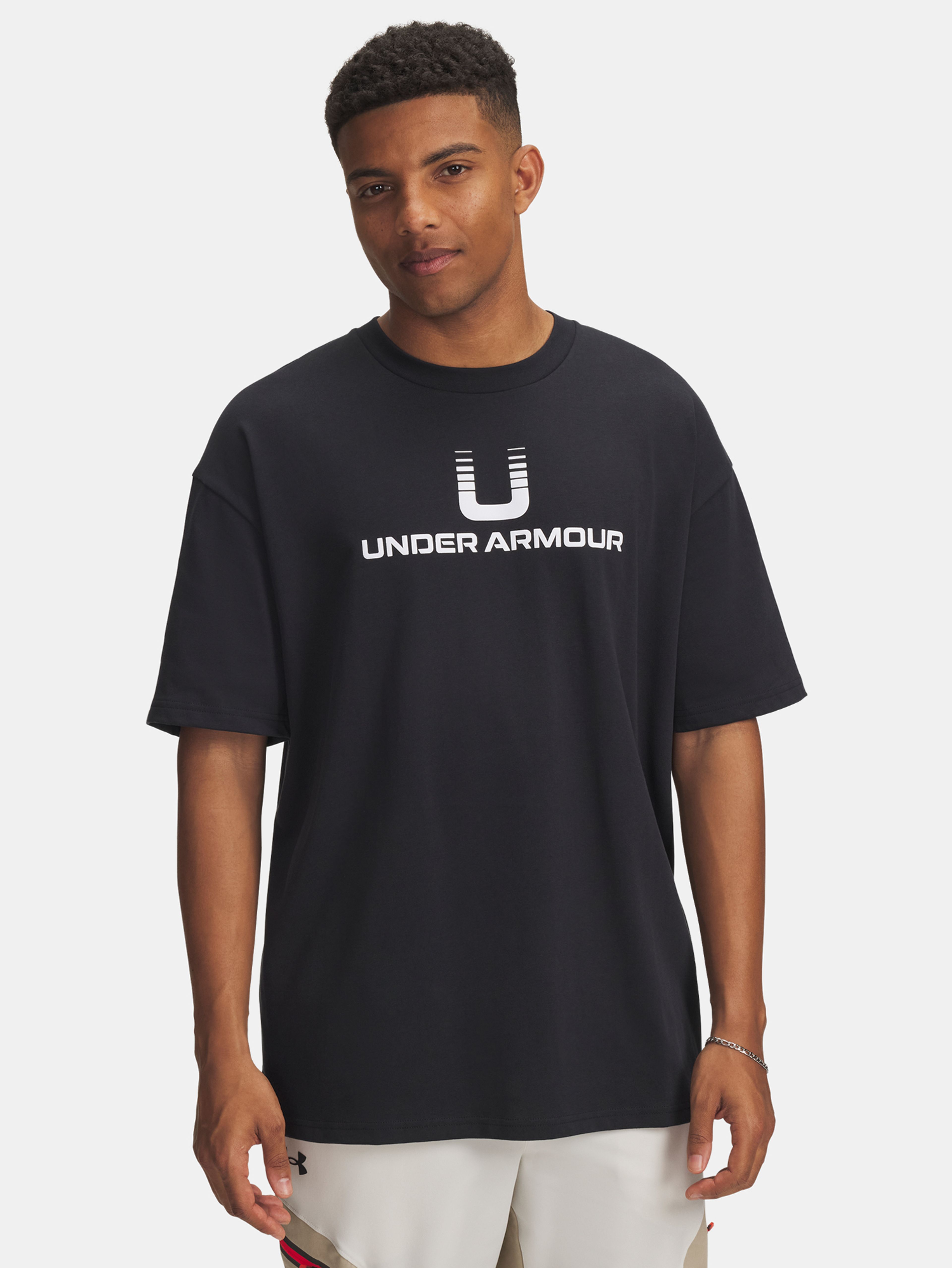 Pánske tričko Under Armour UA HWT U LOGO SS-BLK