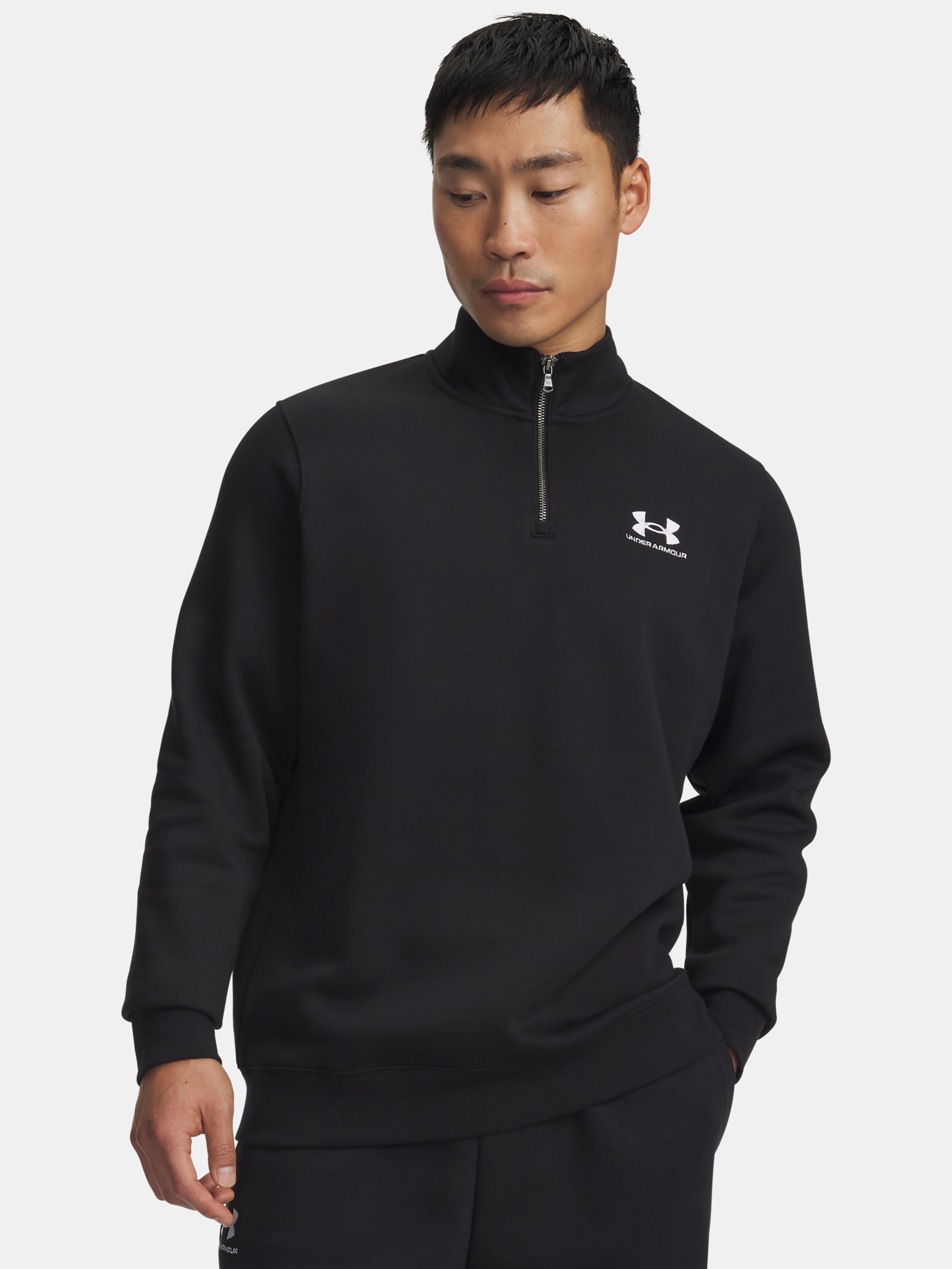 Moški pulover  Under Armour UA Icon Fleece 1/4 Zip-BLK