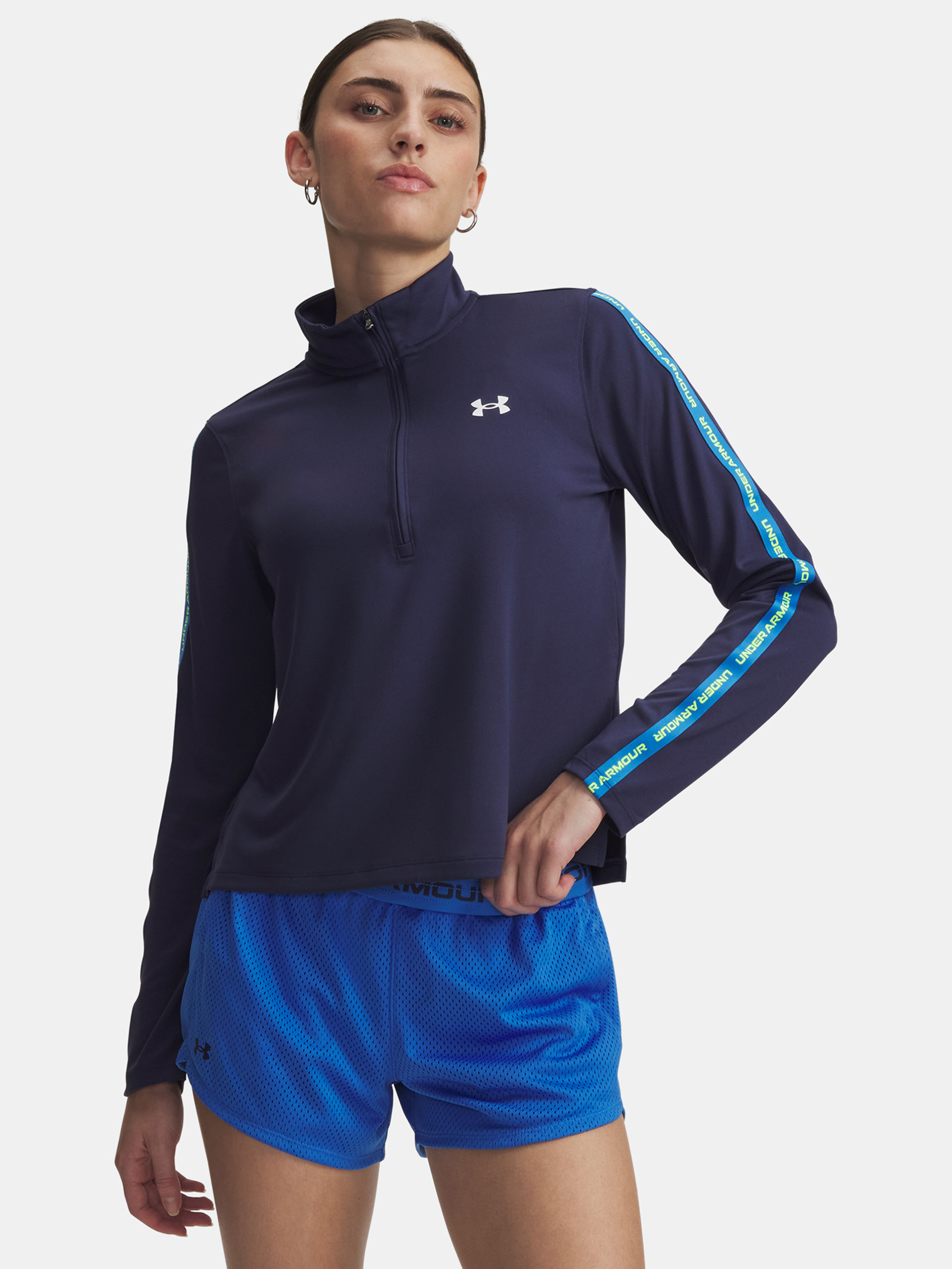 Női felső Under Armour UA Tech WM Tape Half Zip-BLU