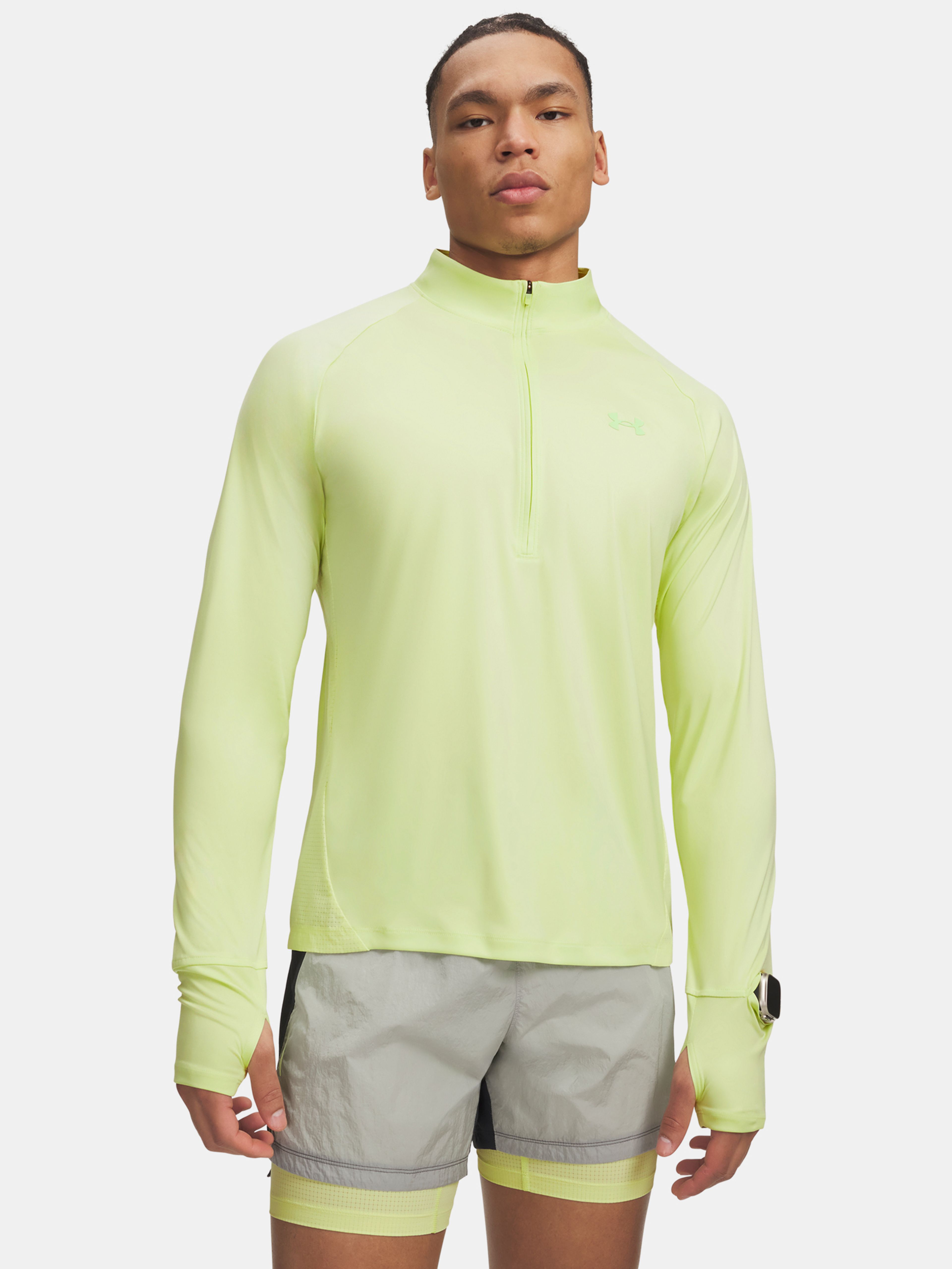 Vīriešu t-krekls Under Armour M Explor Trail Run 1/2 Zip