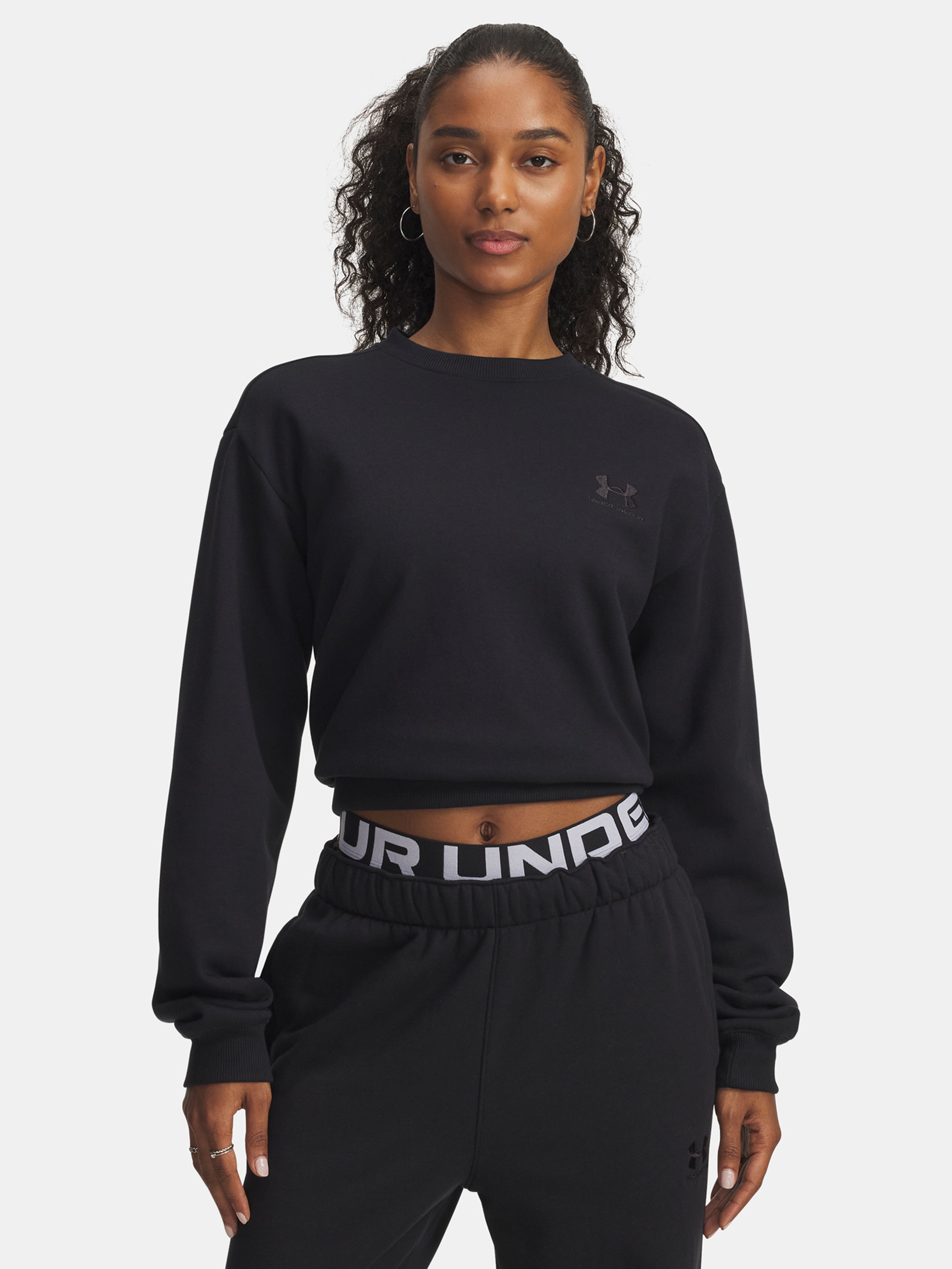 Moteriškas bliuzonas Under Armour UA Icon Vida Flc Crew-BLK