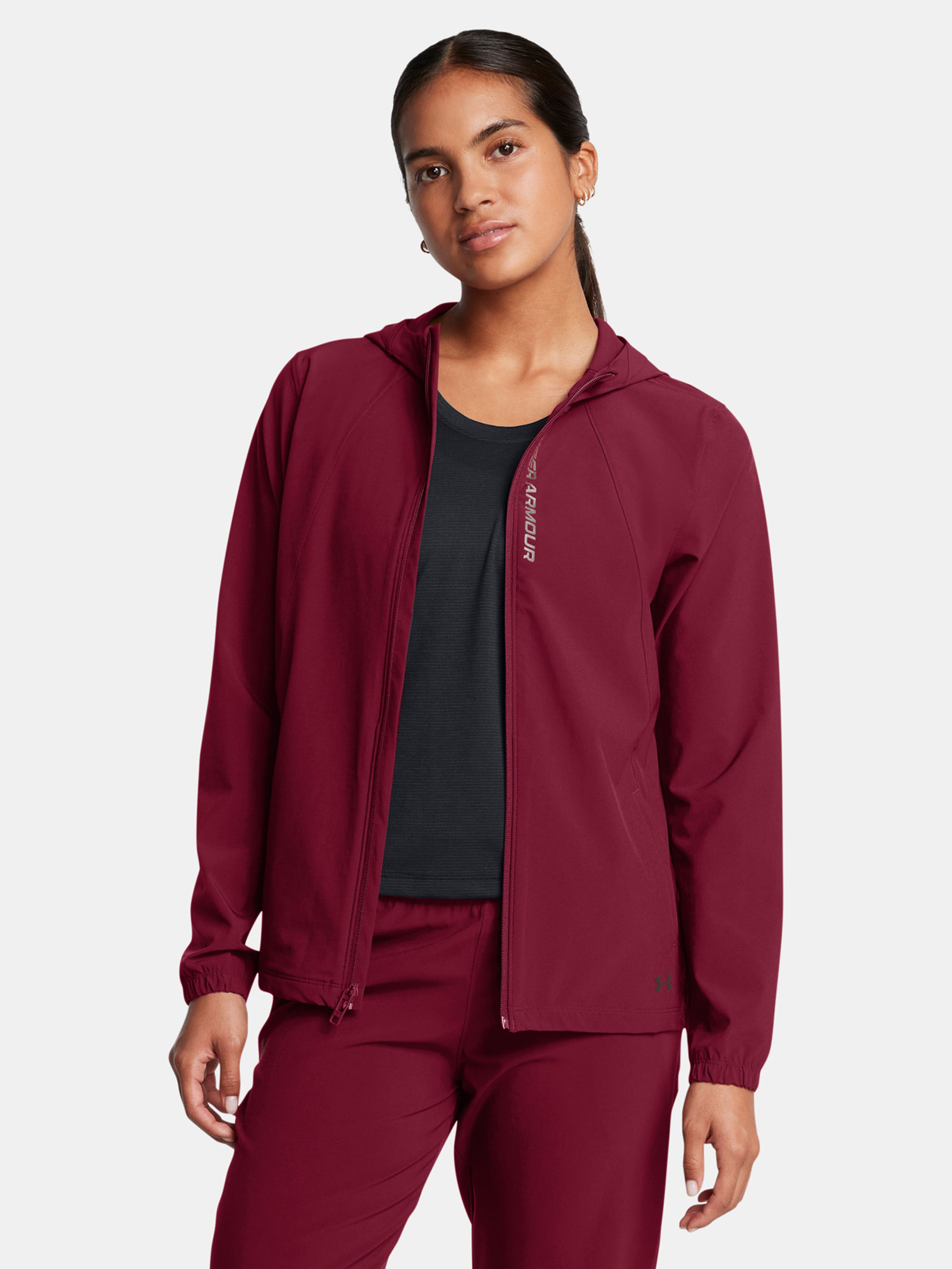 Női dzseki Under Armour UA OutRun the STORM Jacket-RED