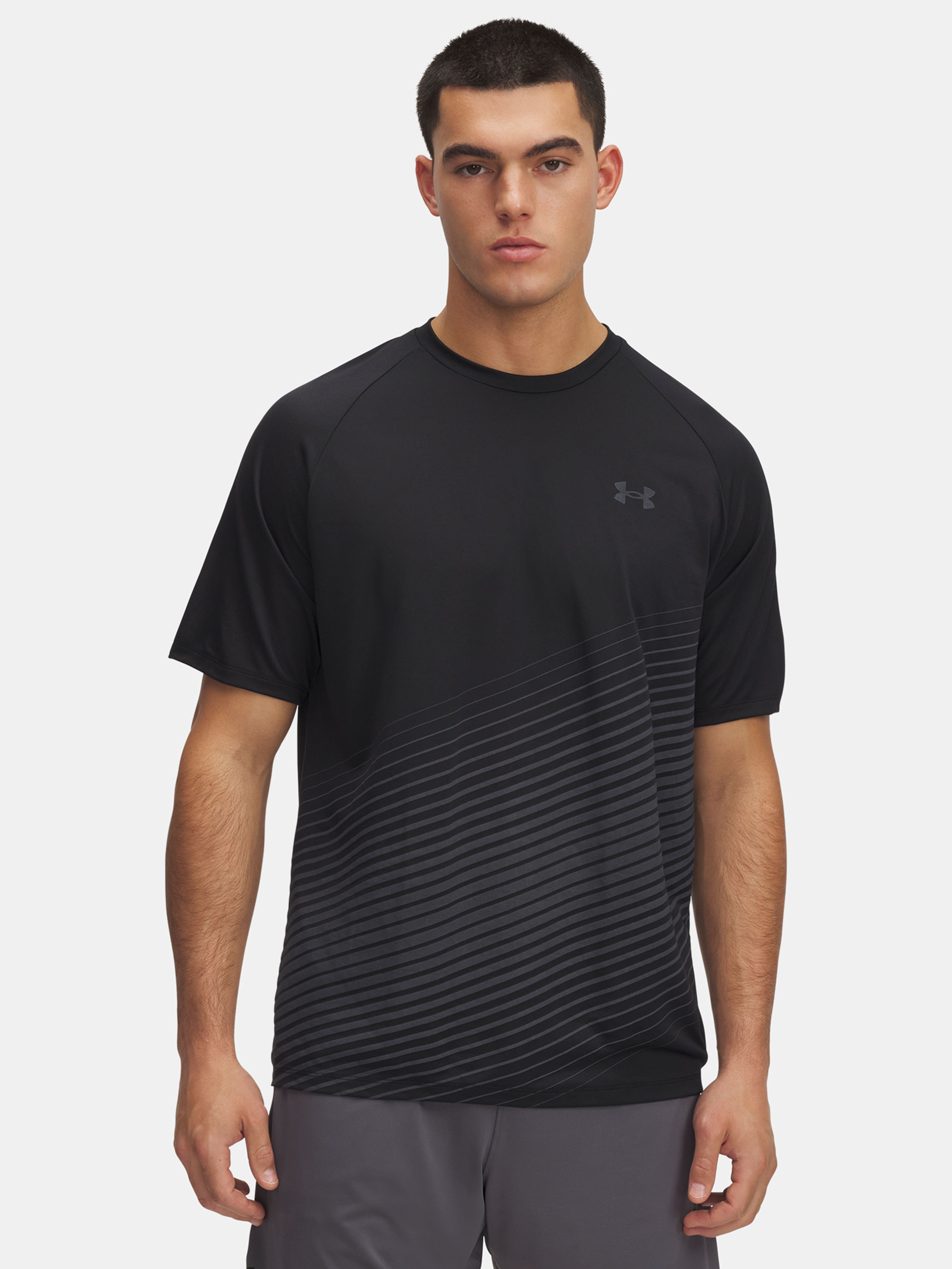 Moška majica Under Armour UA Tech Fade SS-BLK