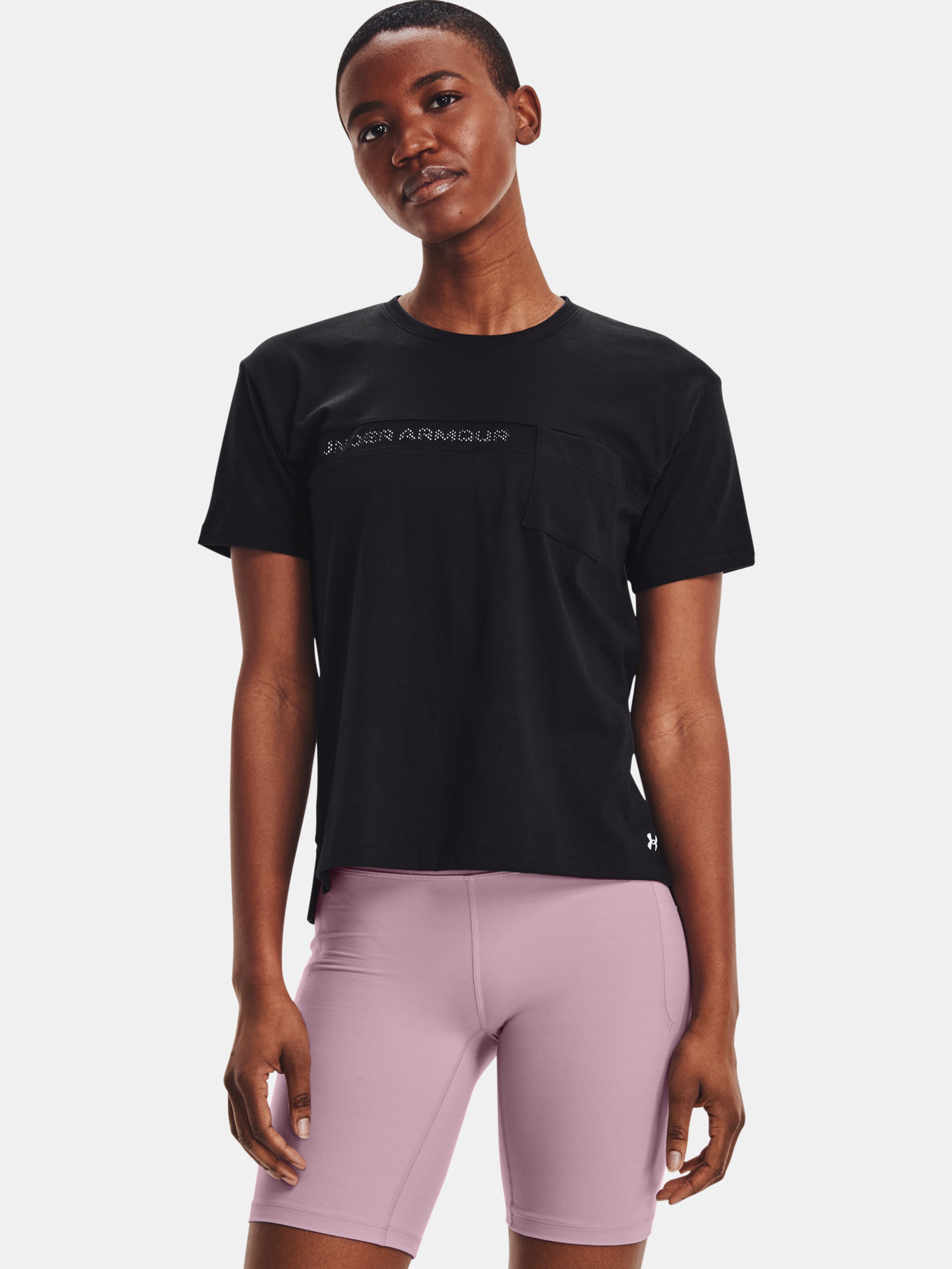 Női póló Under Armour Live Pocket Mesh Graphic SS