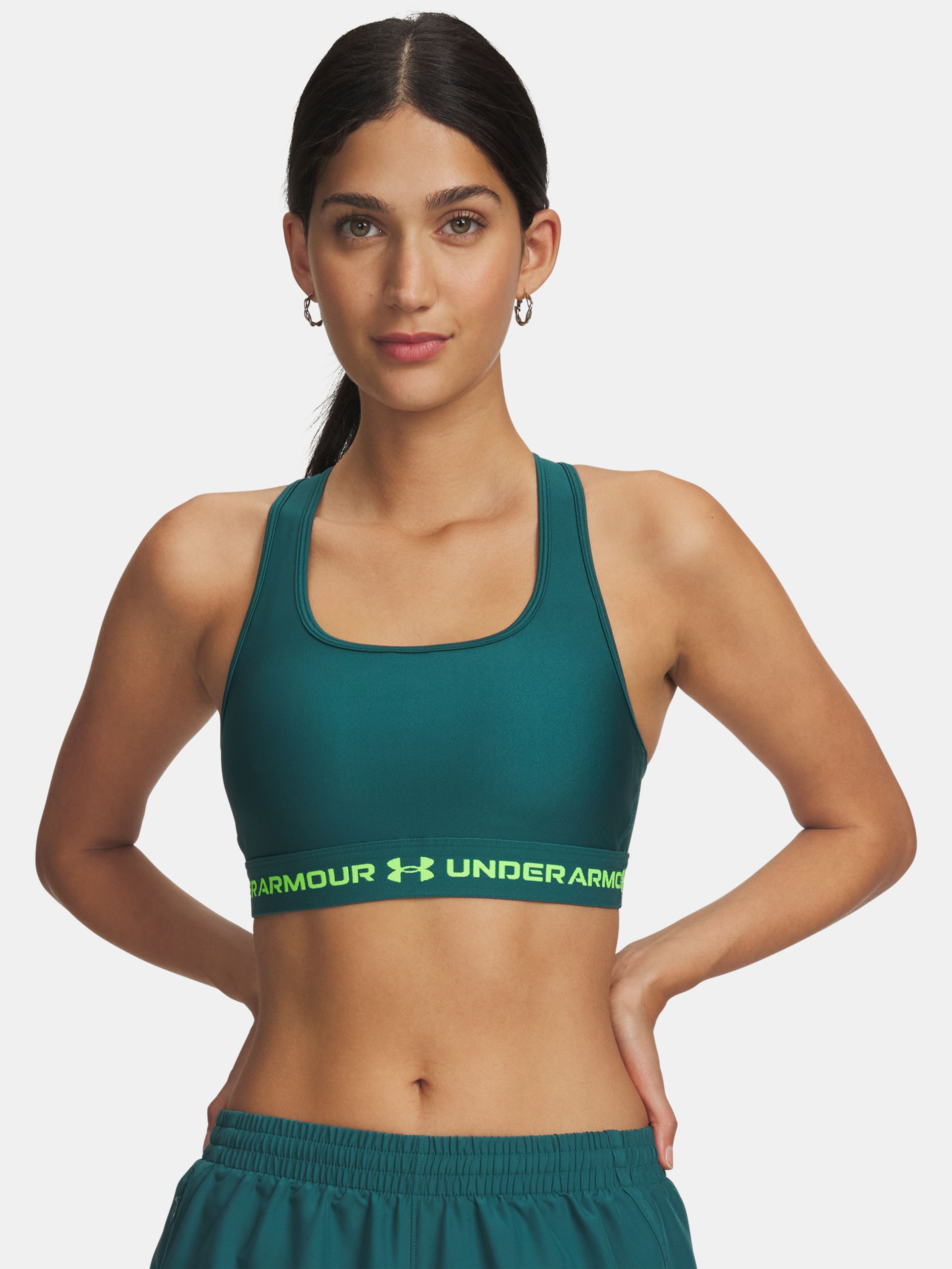 Ženski nedrček  Under Armour Crossback Mid Bra-GRN