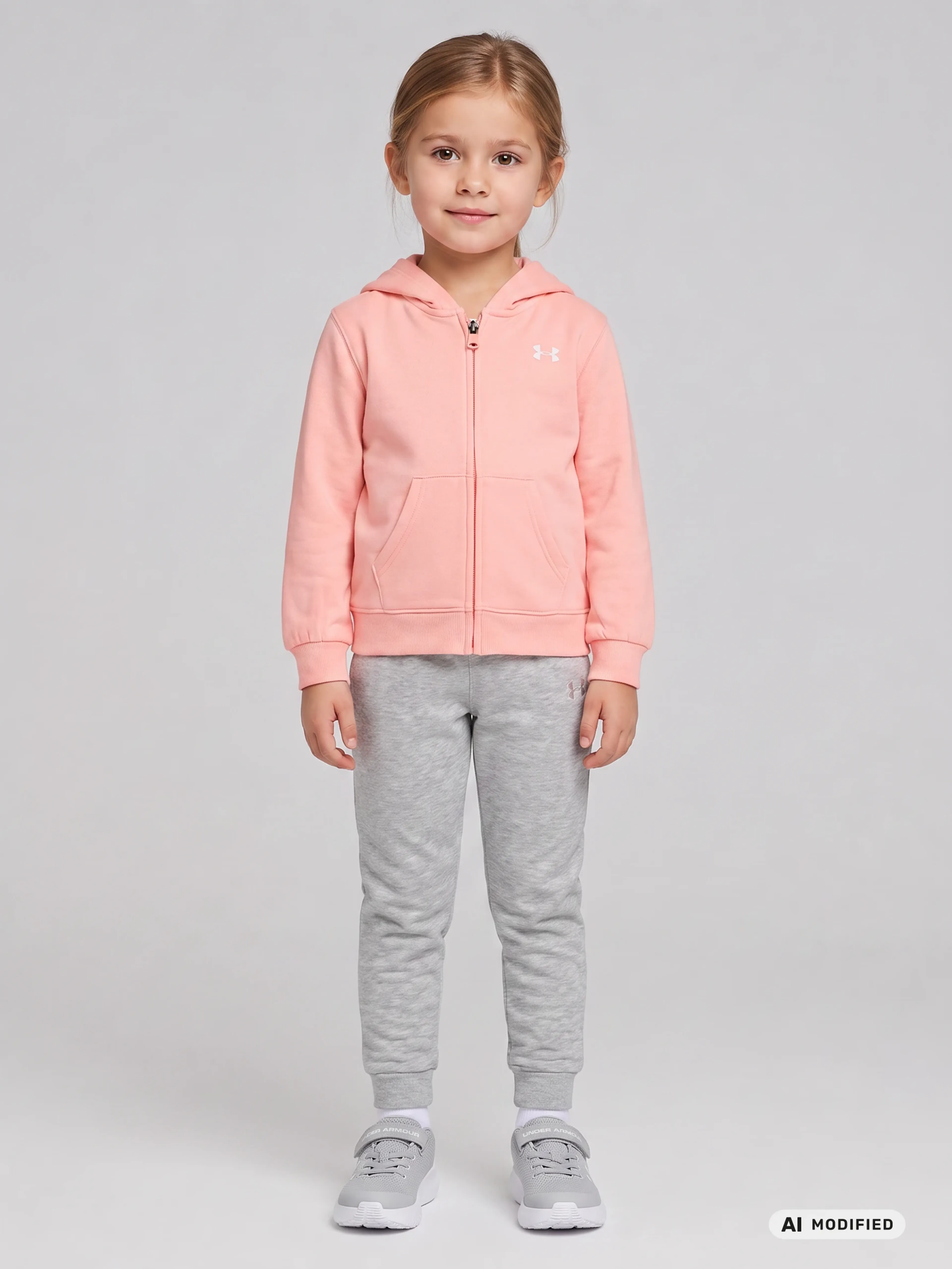 Lány szett Under Armour UA CHEST LOGO HOODY SET - 001