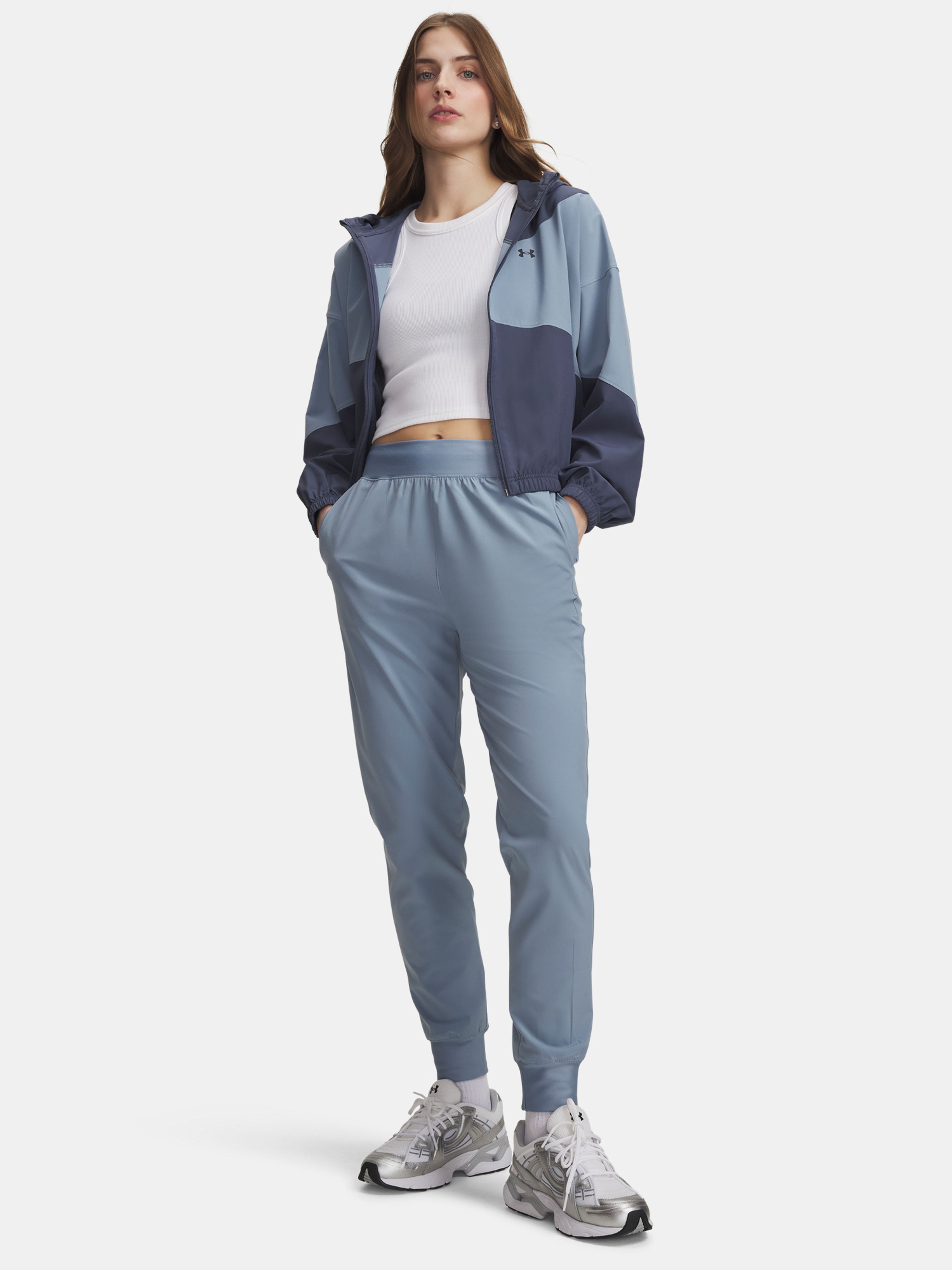 Naiste spordipüksid Under Armour UA Rival Hi Rise Woven Pant - 003