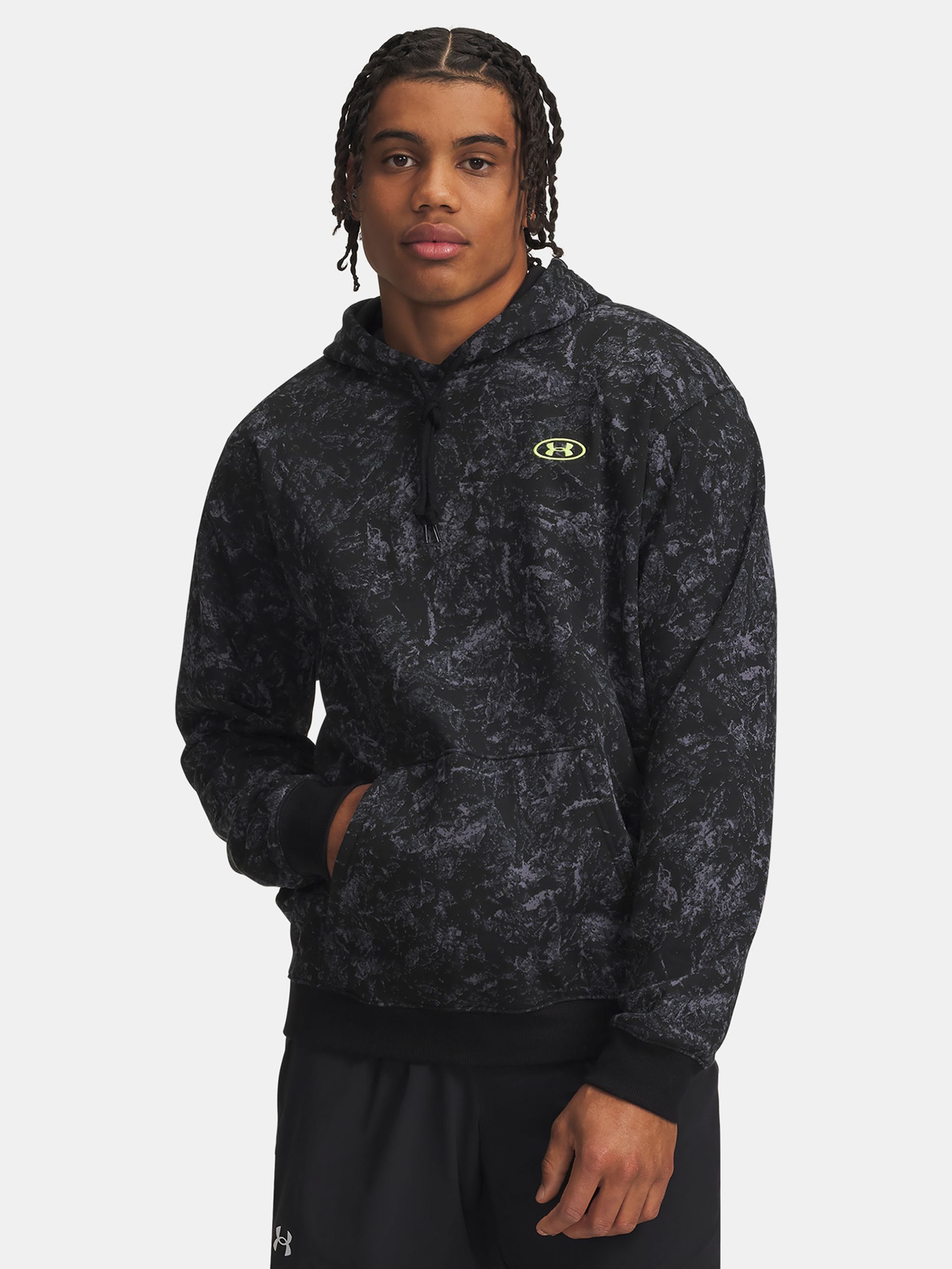 Férfi felső Under Armour UA Rival Flc Prtd Hoodie - 001