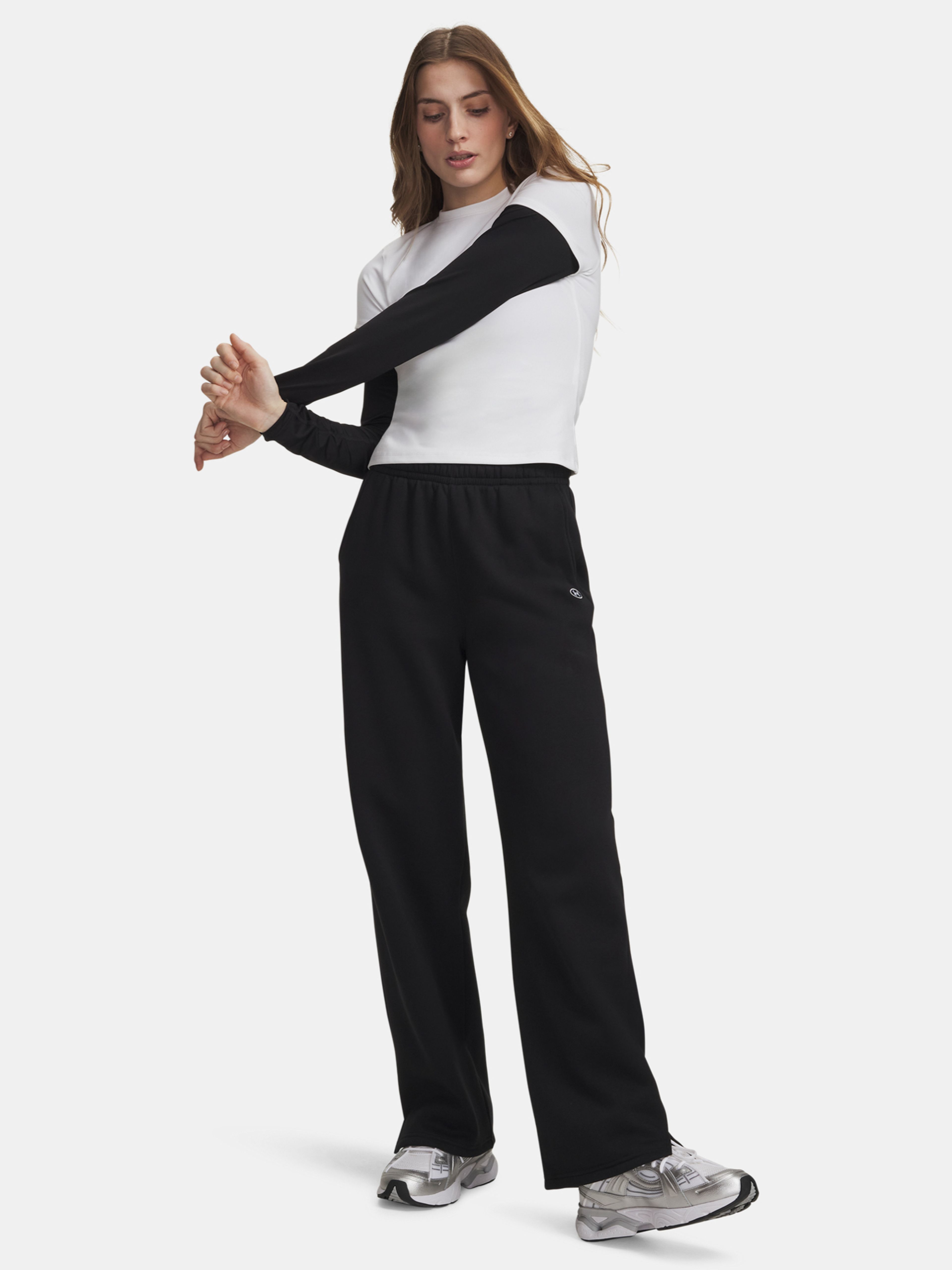Sieviešu sporta bikses Under Armour Rival Flc Straight Pant - 003