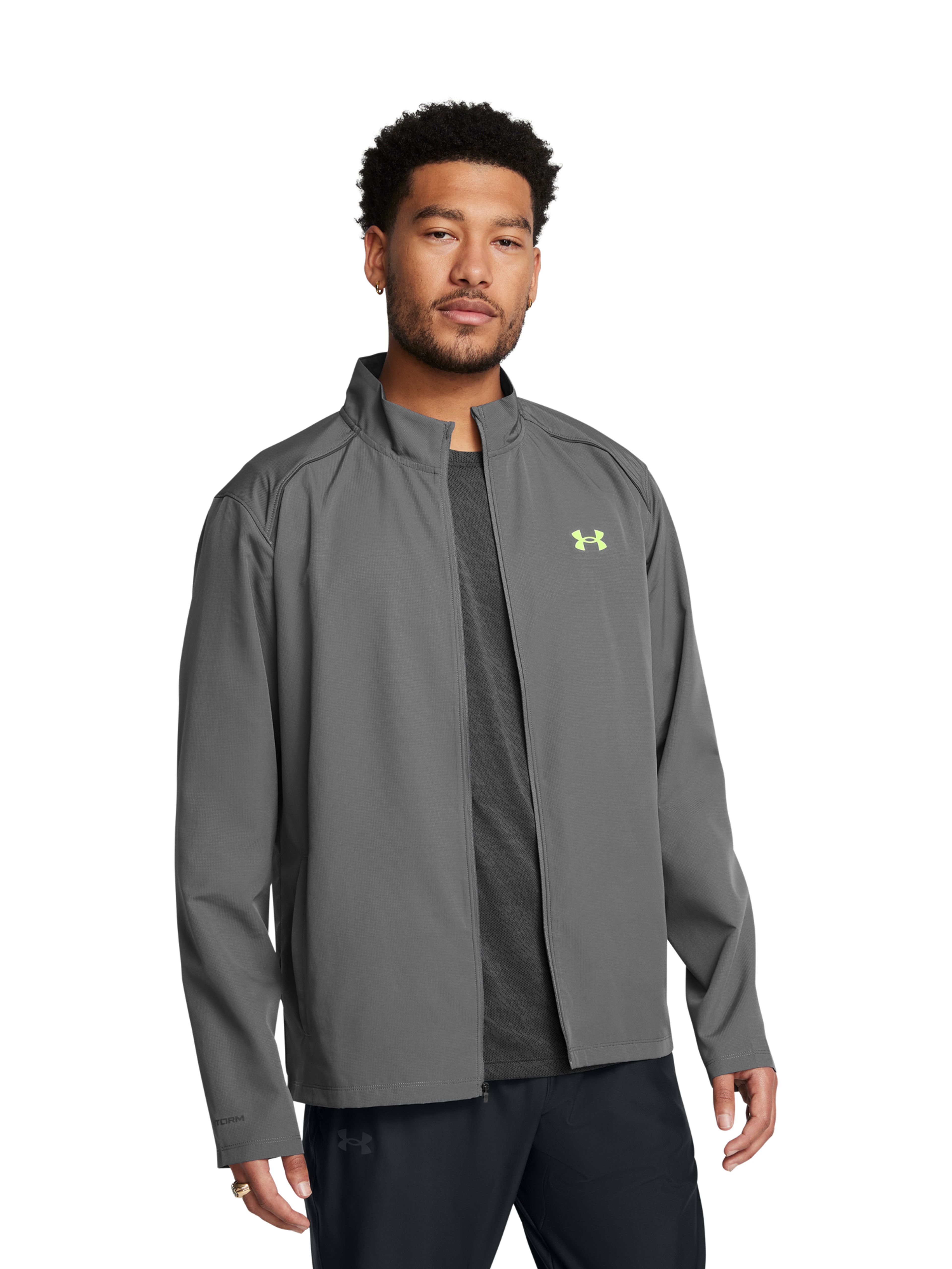 Pánska bunda Under Armour UA Launch Jacket-GRY