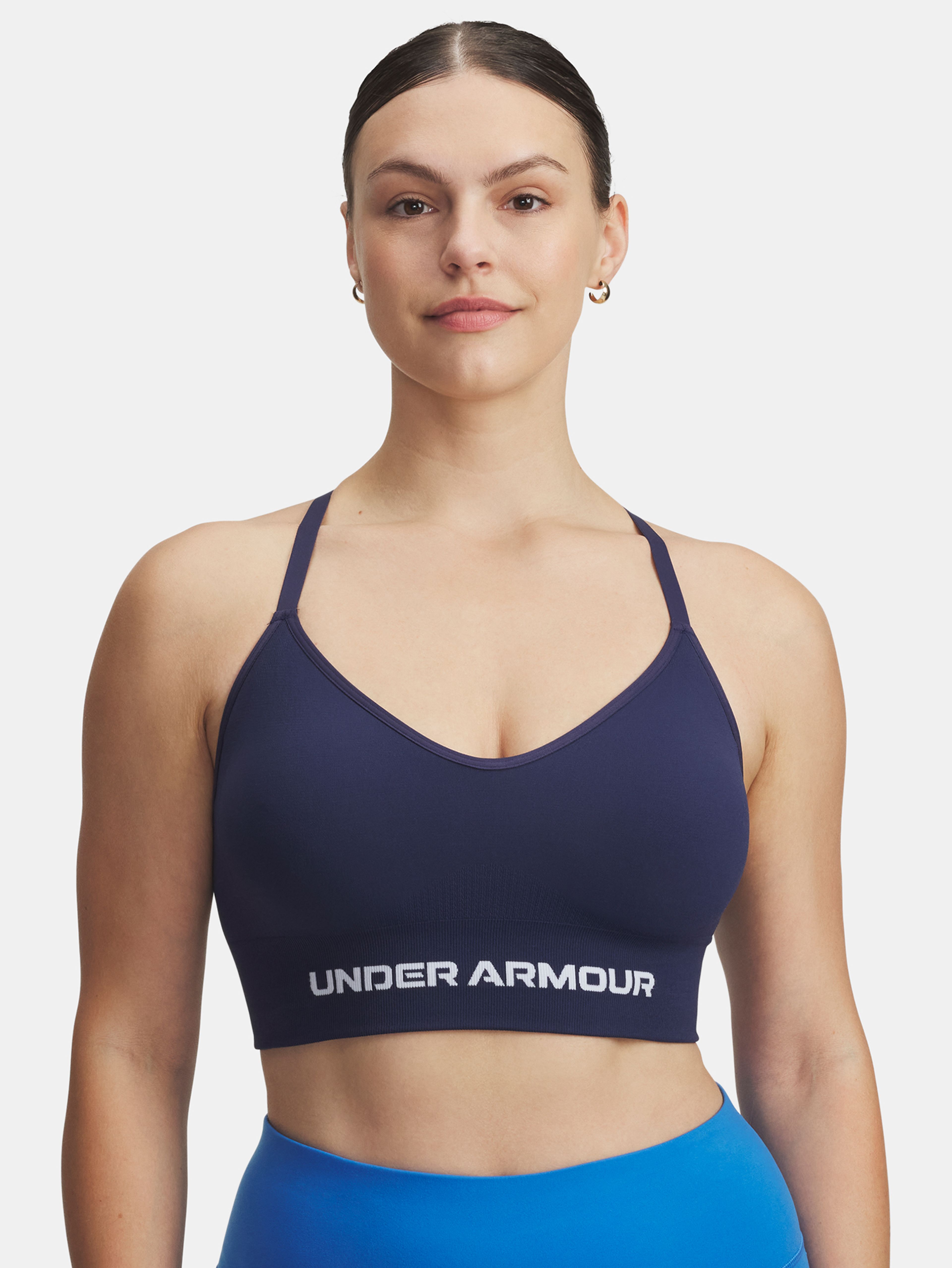 Moteriška liemenėlė Under Armour Vanish Seamless Low Bra-BLU