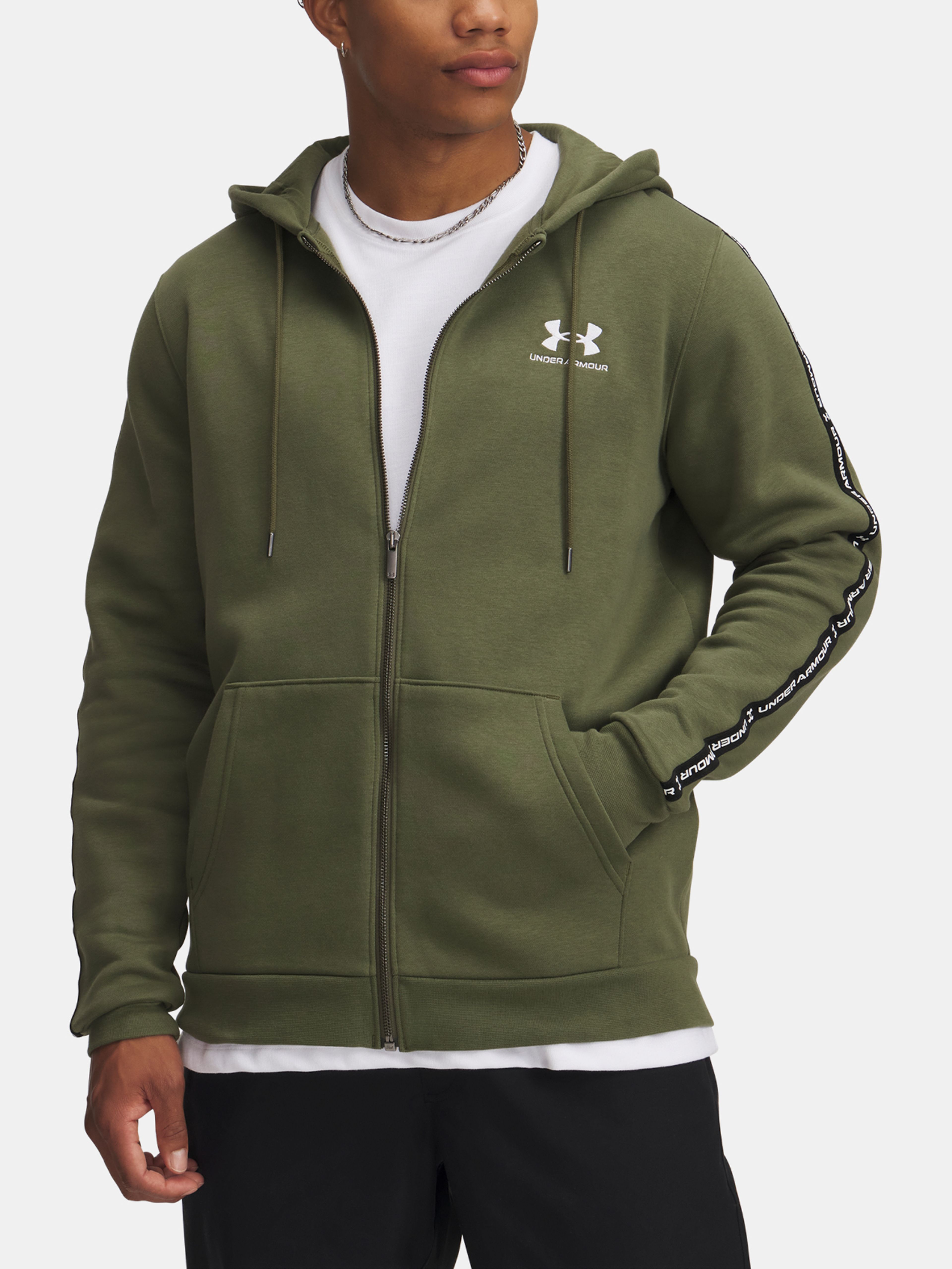 Férfi felső Under Armour UA Icon Fleece FZ Taping