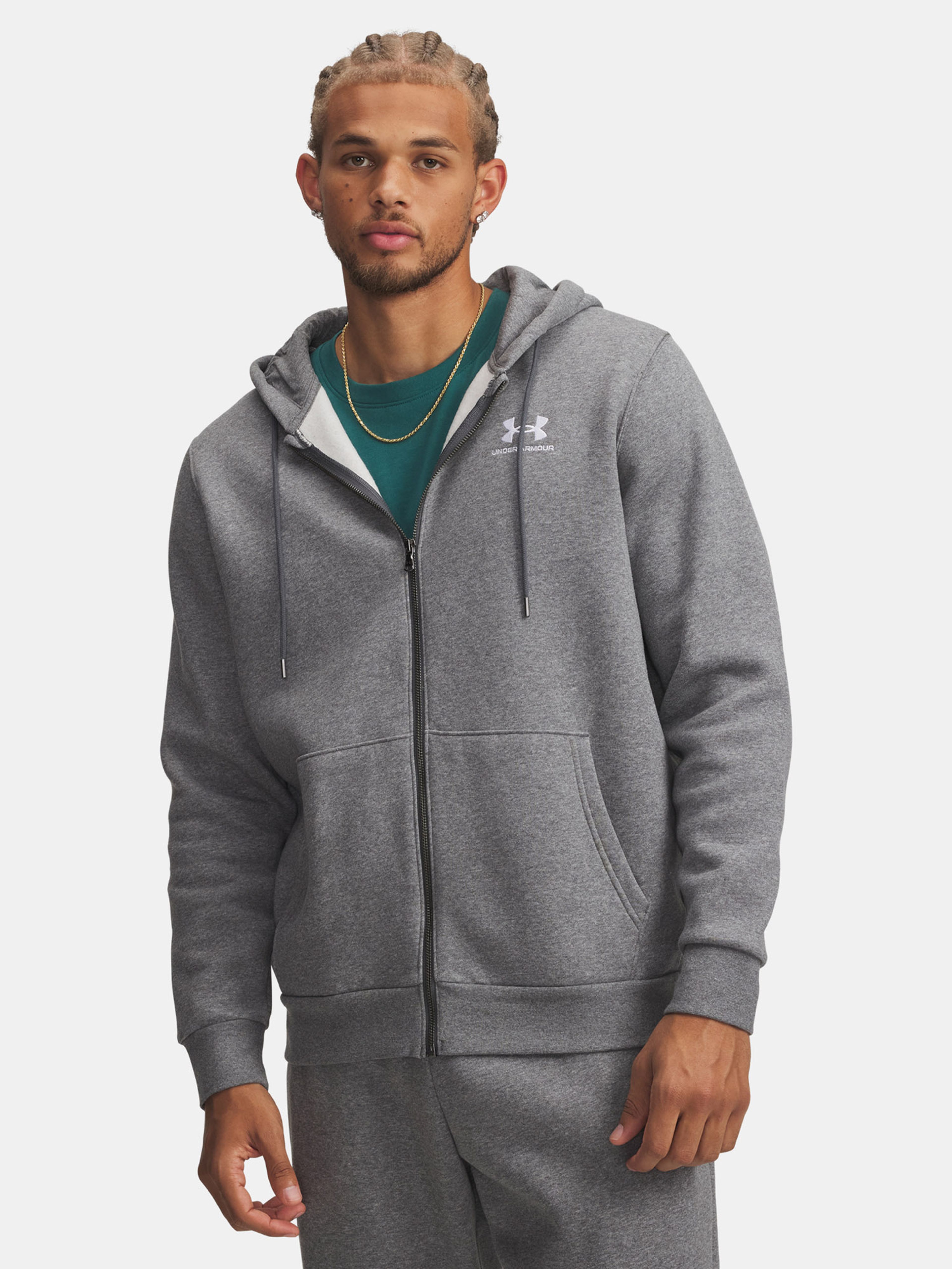 Pánská mikina Under Armour UA Essential Fleece FZ Hood