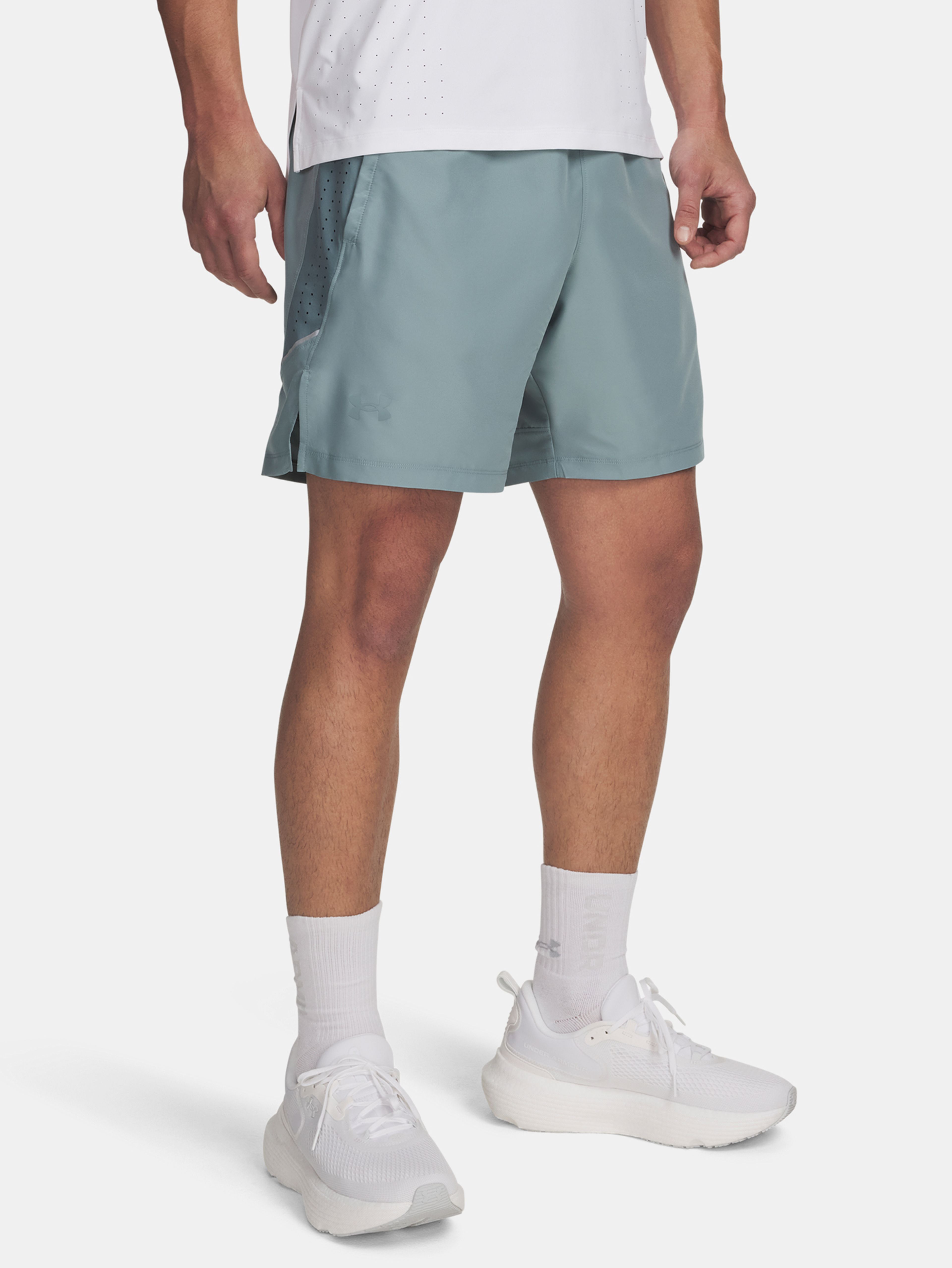 Férfi rövidnadrágok Under Armour UA LAUNCH PRO 2n1 7'' SHORTS-GRN
