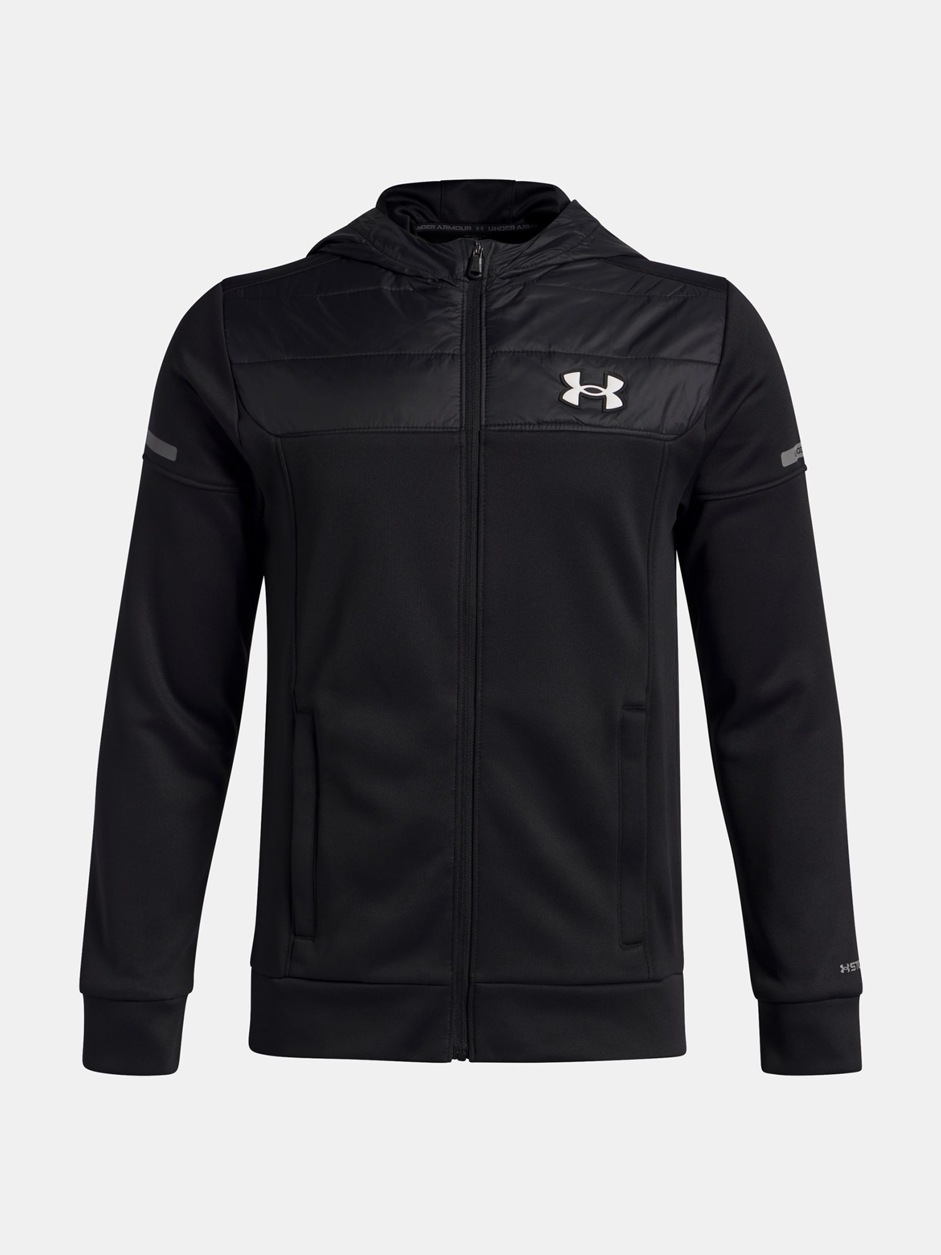 Chlapčenská mikina Under Armour UA Armour Flc Pro Utility FZ-BLK - 001