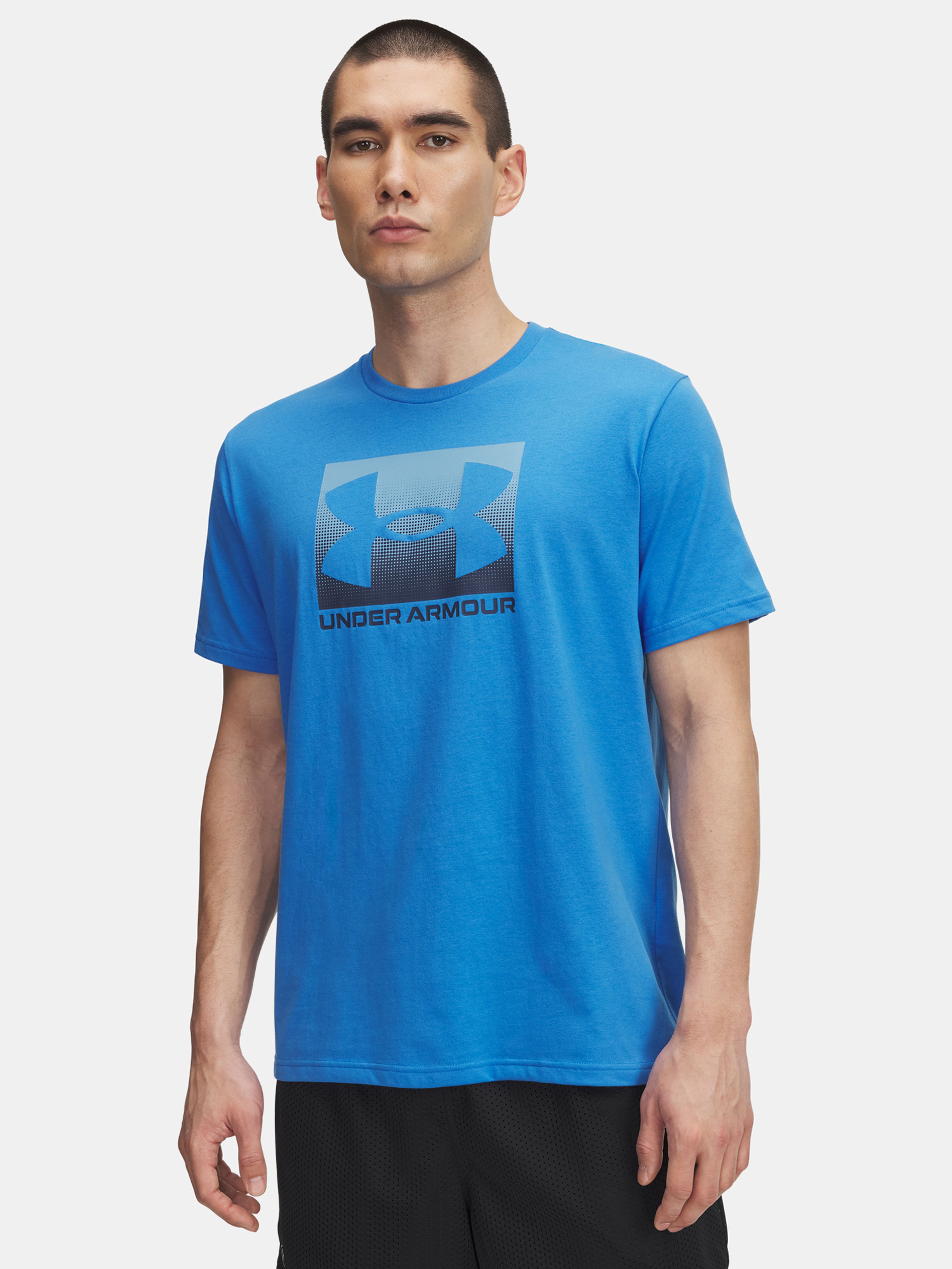 Pánske tričko Under Armour UA M BOXED SPORTS UPDATED SS-BLU