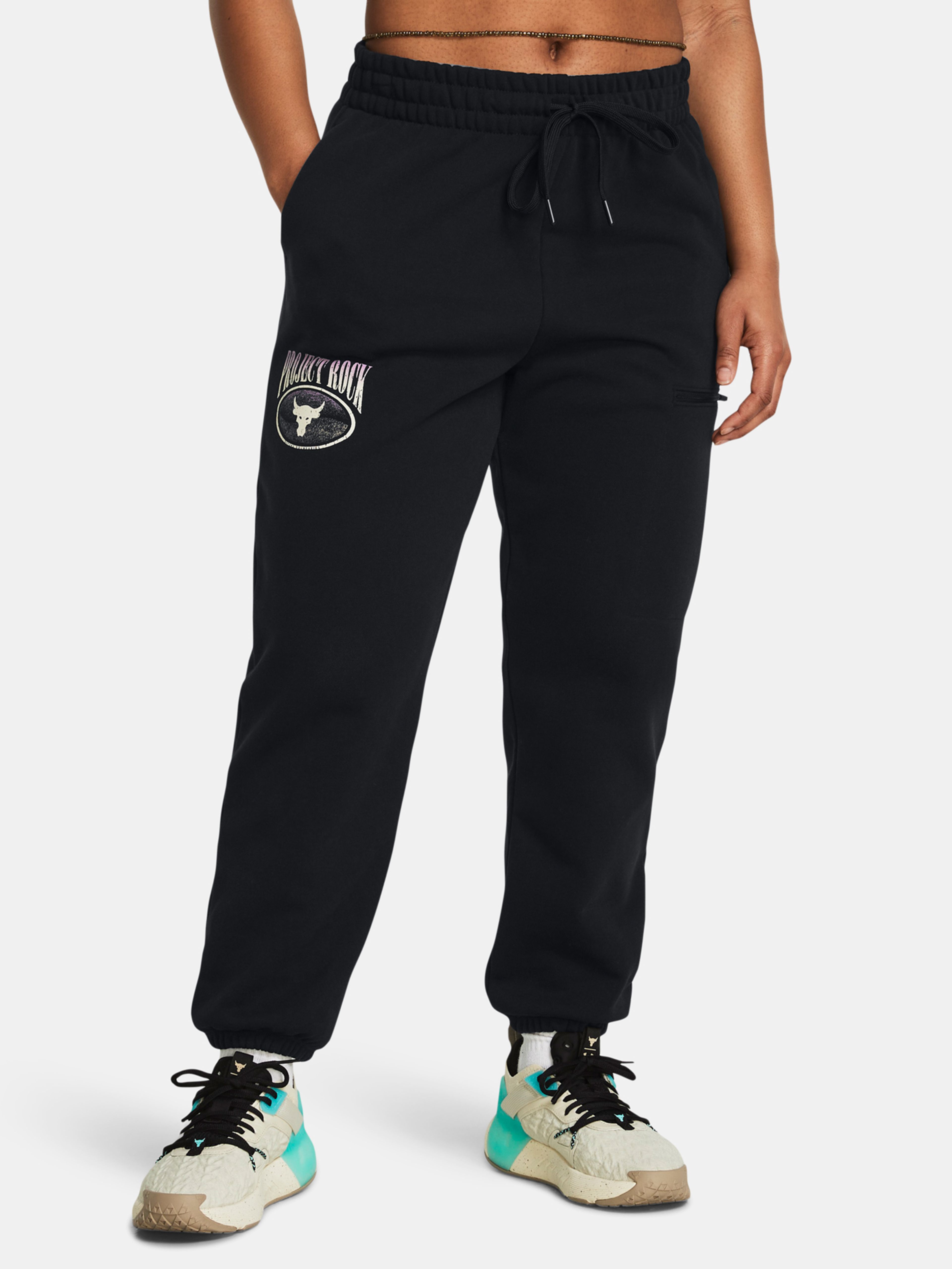 Dámské sportovní kalhoty Under Armour Pjt Rck Q1 HW Terry Pant