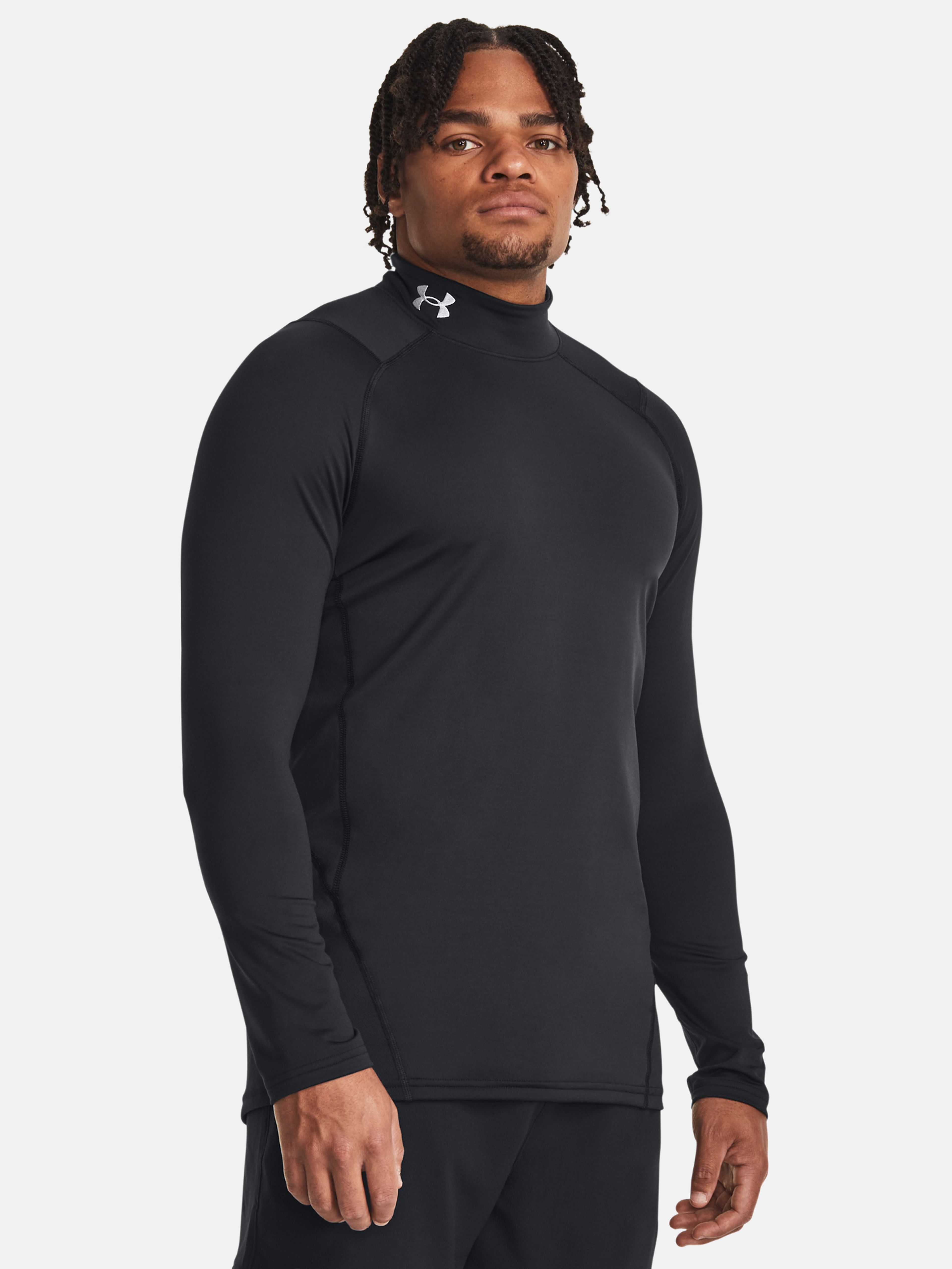Moška majica Under Armour UA CG Armour Fitted Mock-BLK