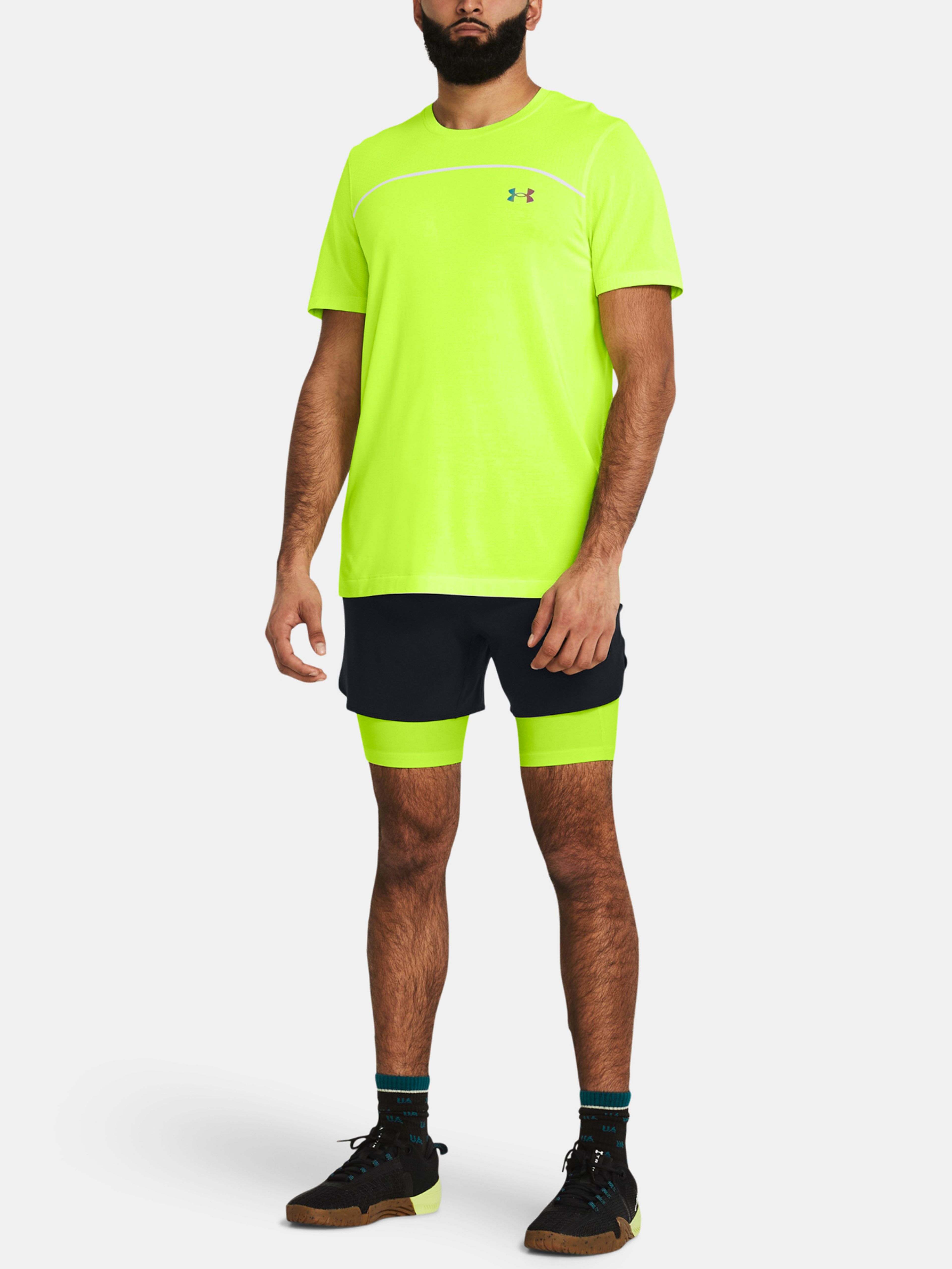 Pánske tričko Under Armour UA Rush Seamless Wordmark SS