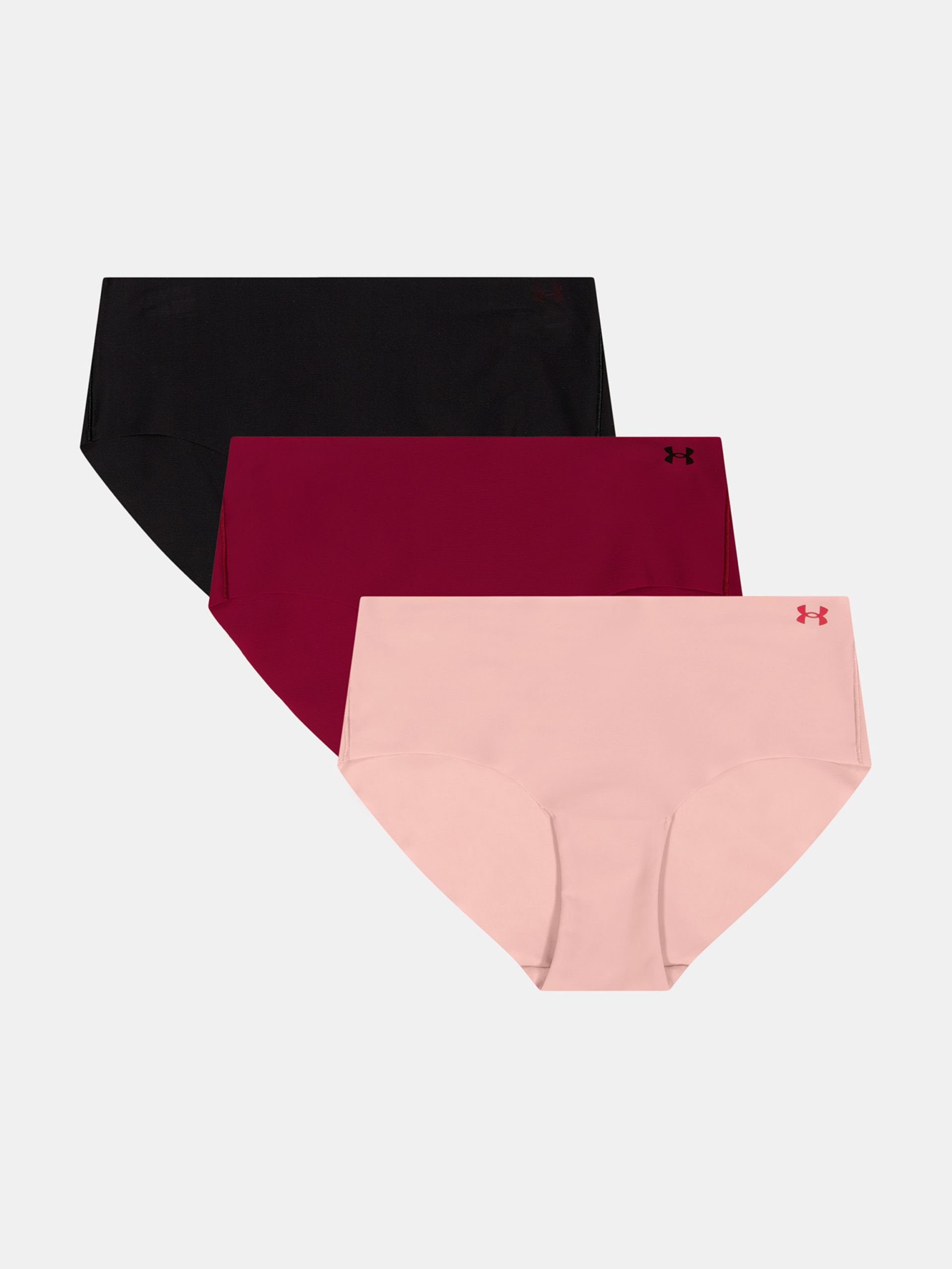 Sieviešu biksītes Under Armour UA Pure Stretch No Show Hipster-Solid - 3pk - 001