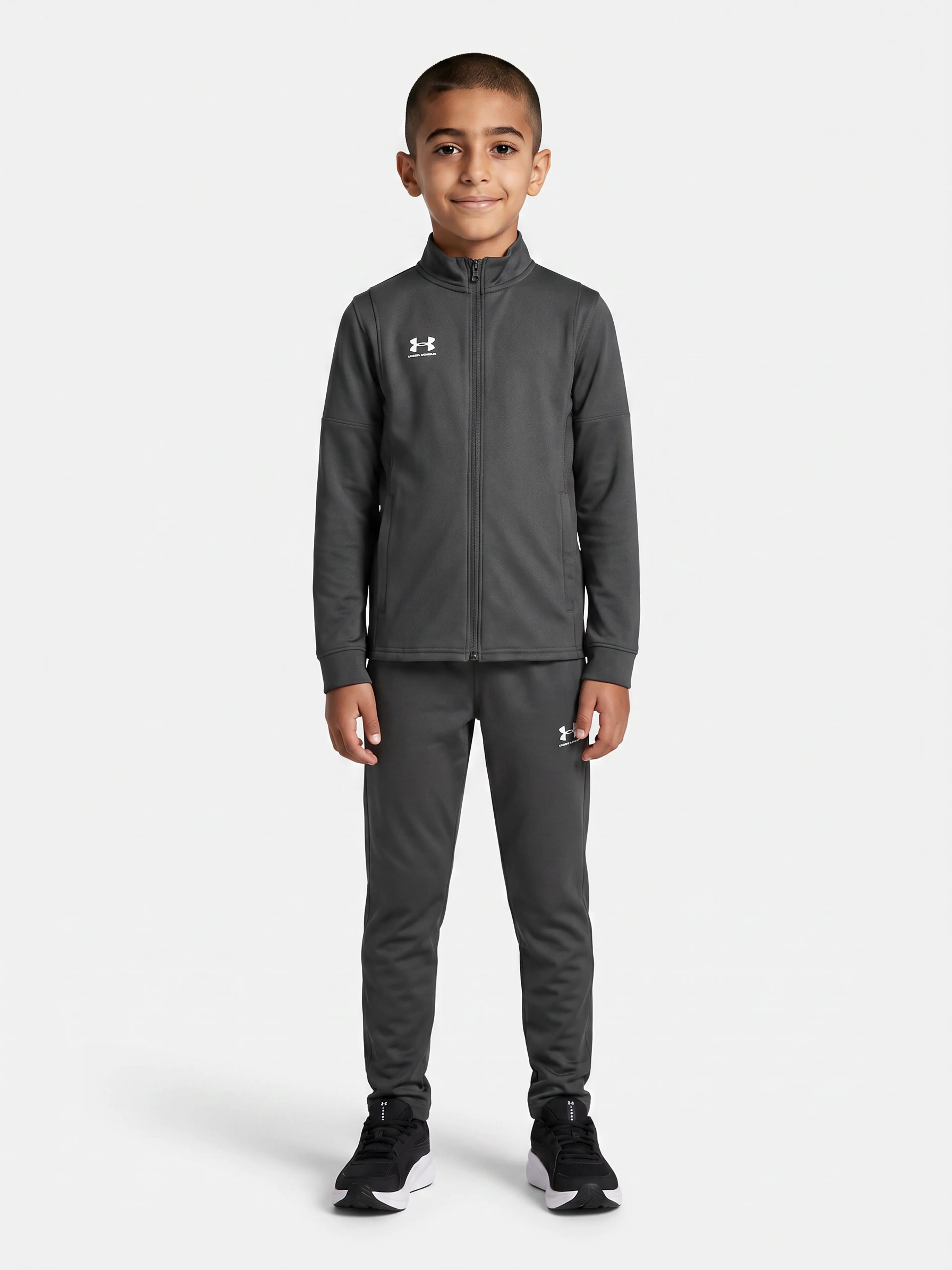 Deška trenirka Under Armour UA B's Challenger Tracksuit-GRY - 001