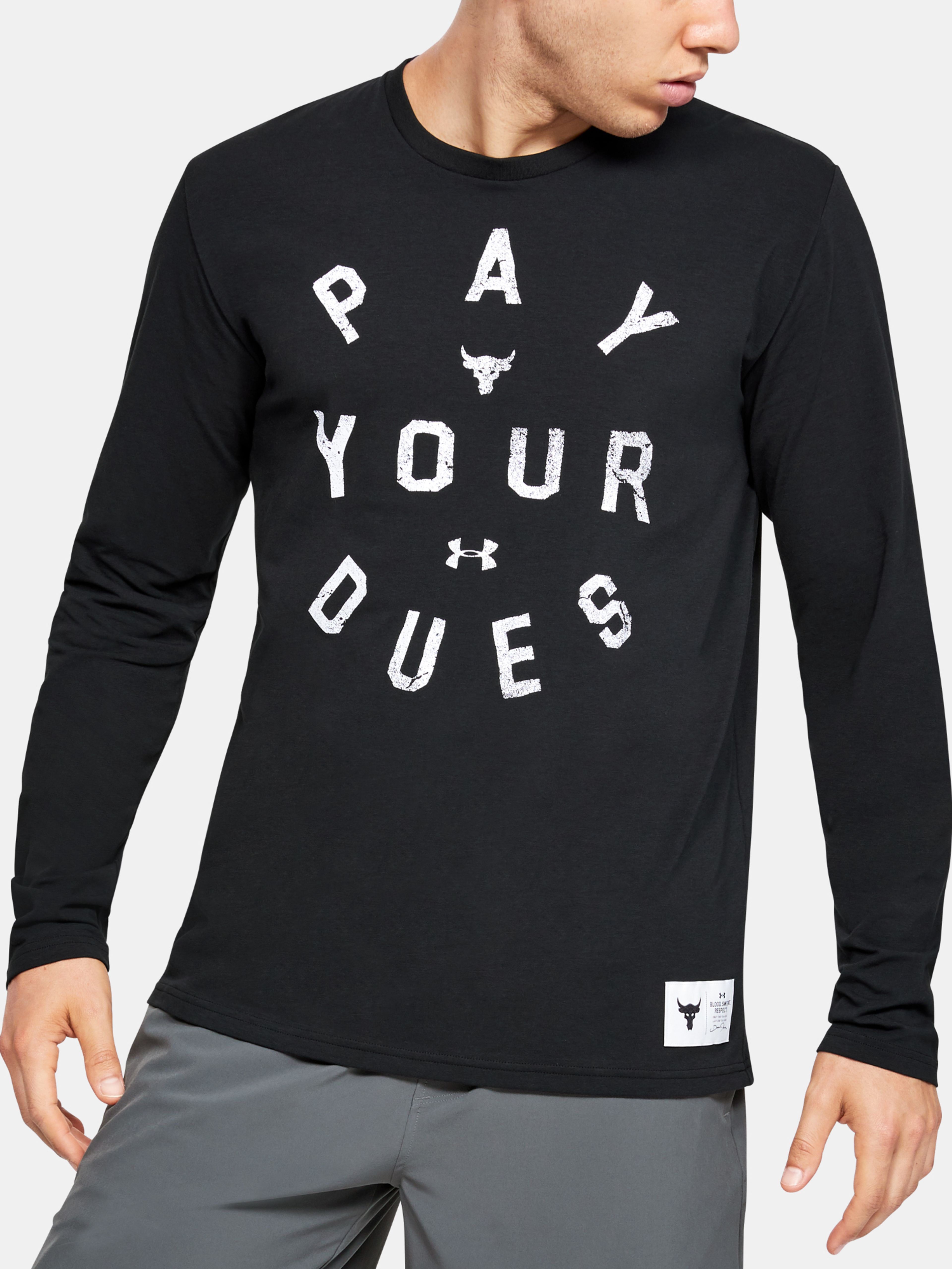 Férfi póló Under Armour PROJECT ROCK PAY YOUR DUES LS