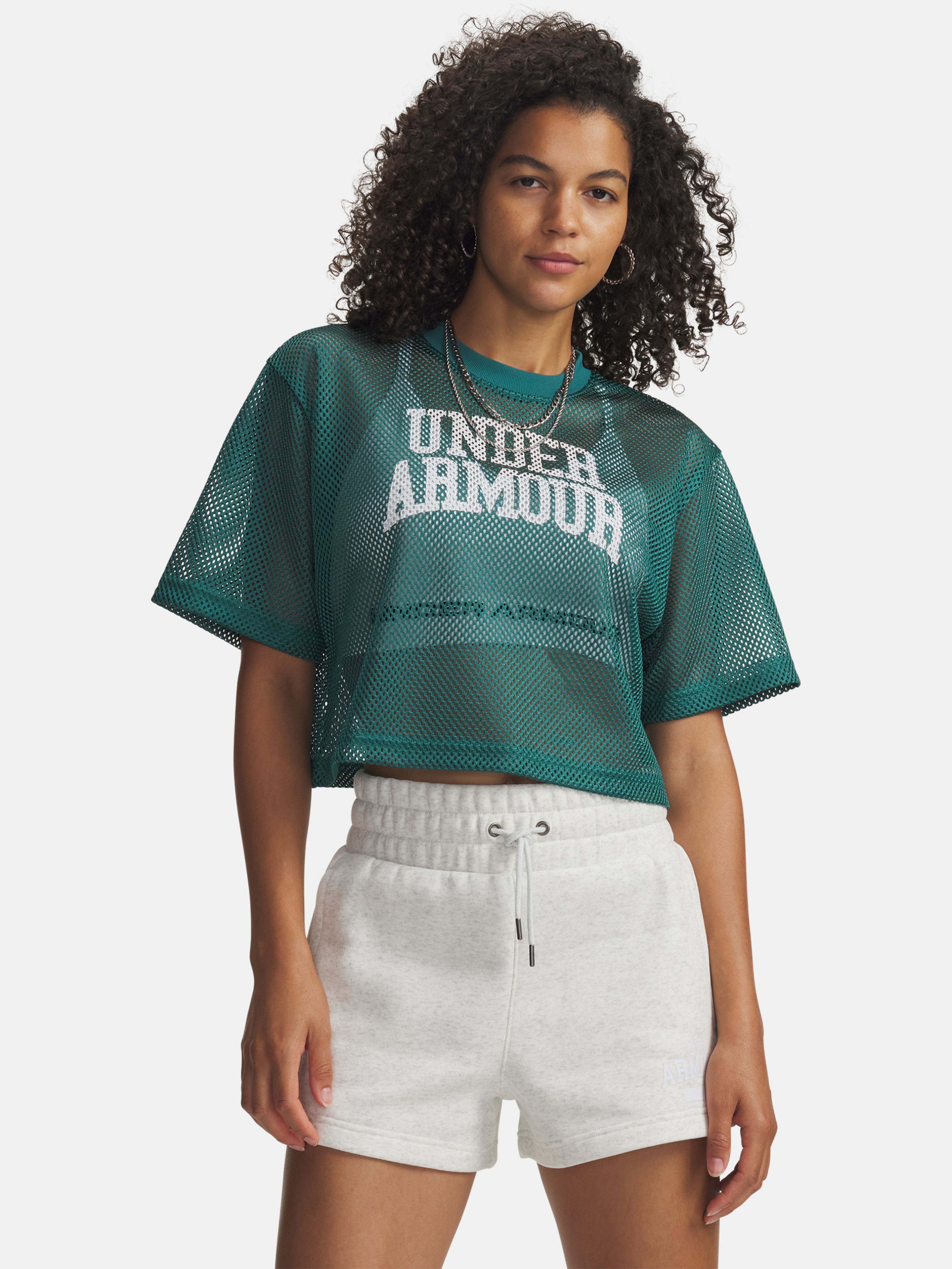 Dámské tričko Under Armour UA Football Mesh Crop Tee