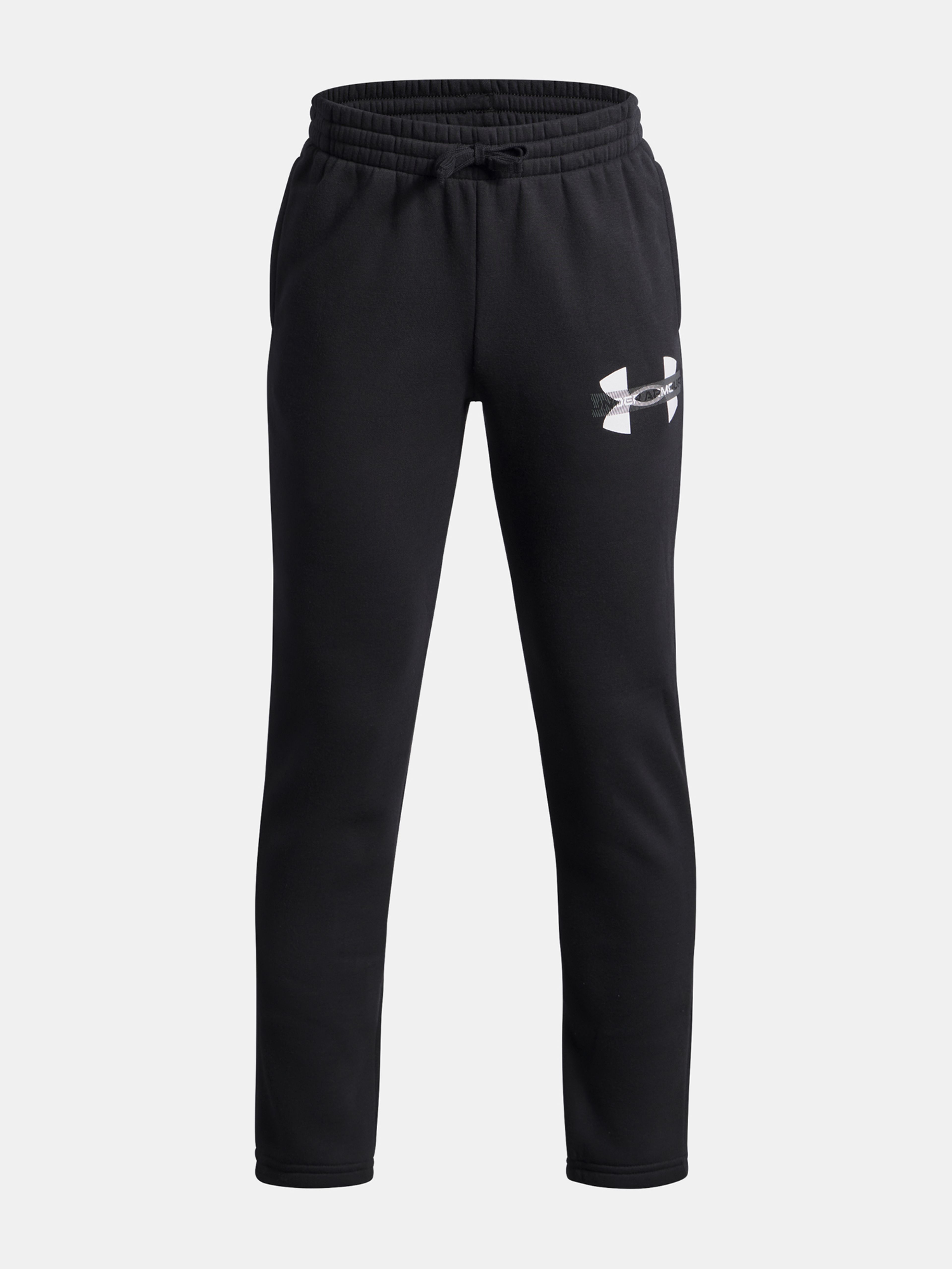 Poiste dressipüksid Under Armour UA Rival Flc Cblck Grphc Jgr-BLK