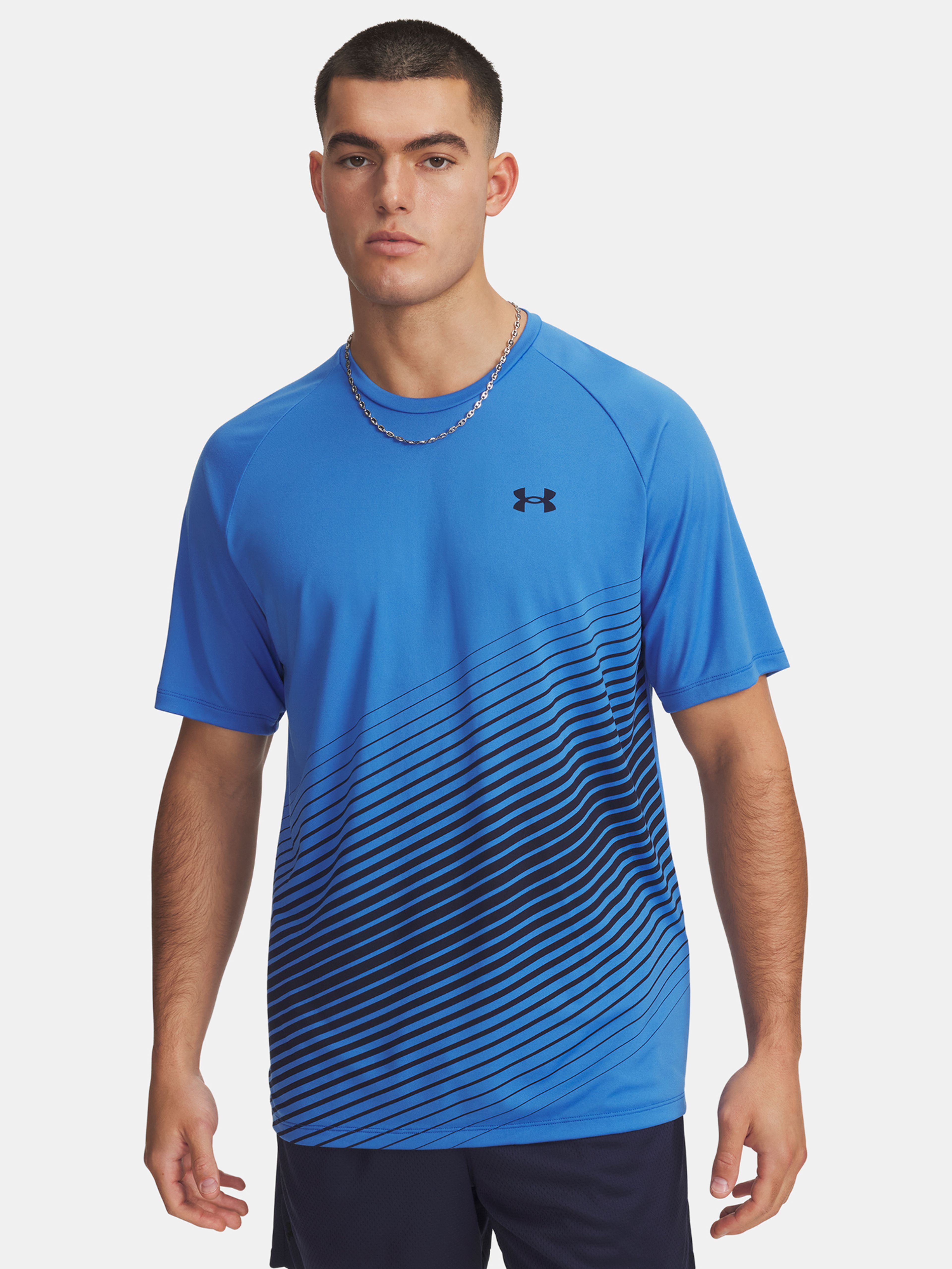 Moška majica Under Armour UA Tech Fade SS-BLU