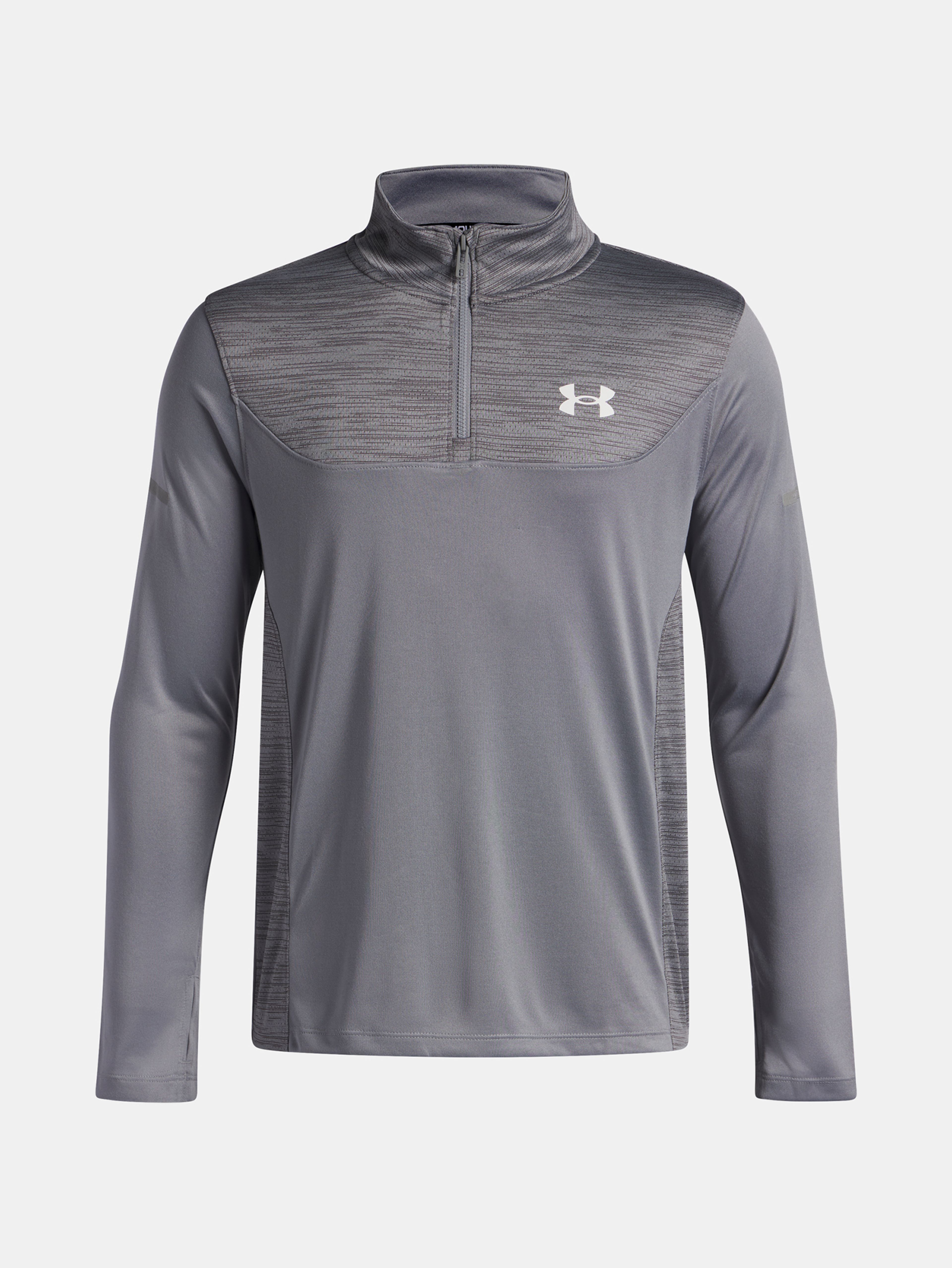 Chlapčenské tričko Under Armour UA Tech Utility 1/4 Zip-GRY