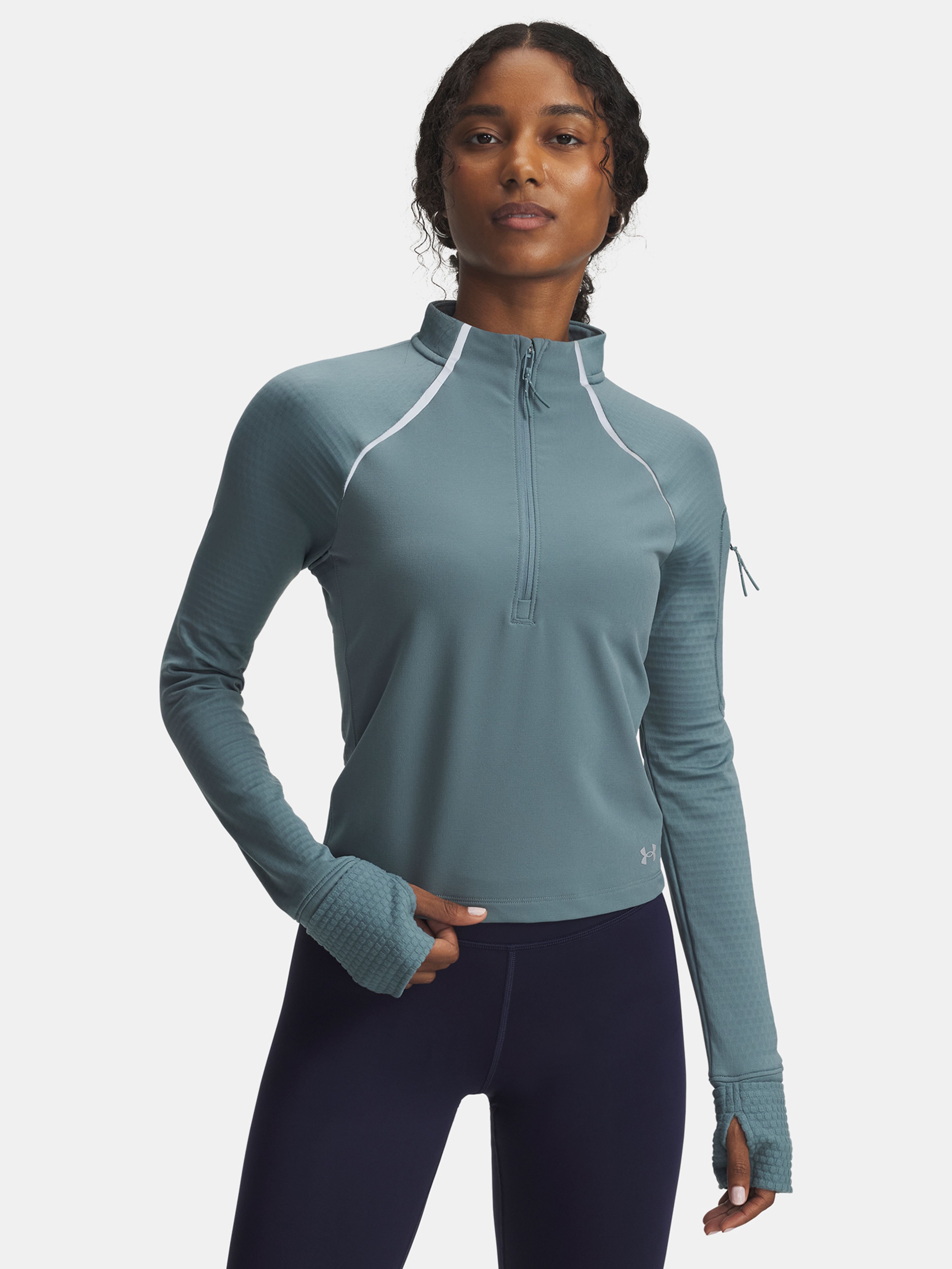Dámske tričko Under Armour UA Velociti Pro CW Half Zip-BLU